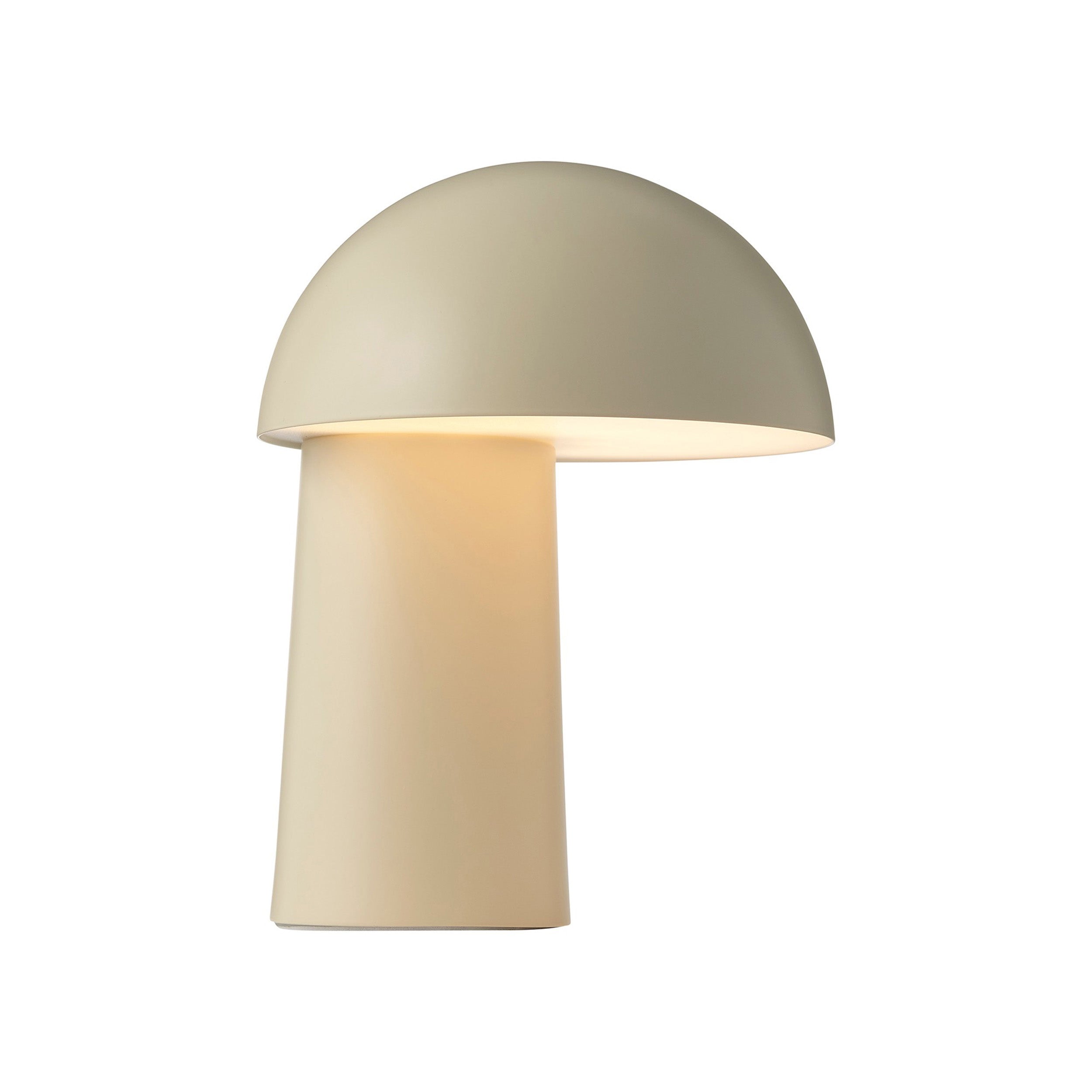 Lampa stołowa przenośna Faye beżowa z funkcją ściemniania