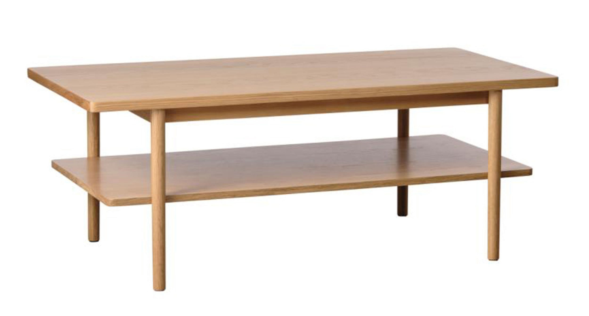 Stolik kawowy Fozier dąb naturalny - materiał drewno