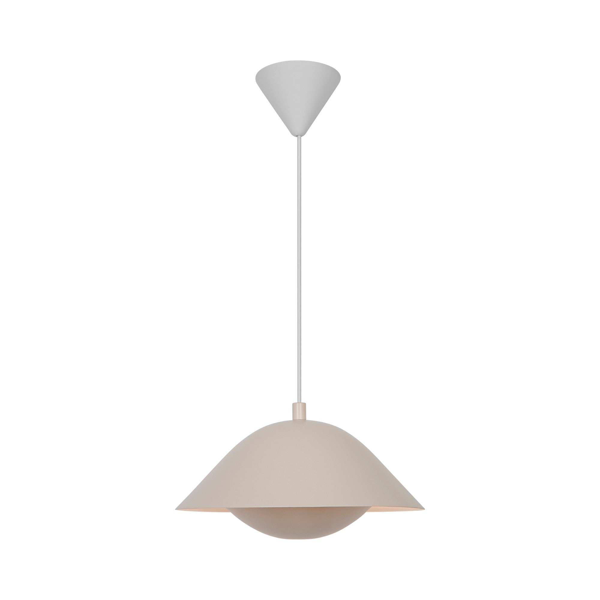 Lampa wisząca Freya 35 cm beżowa