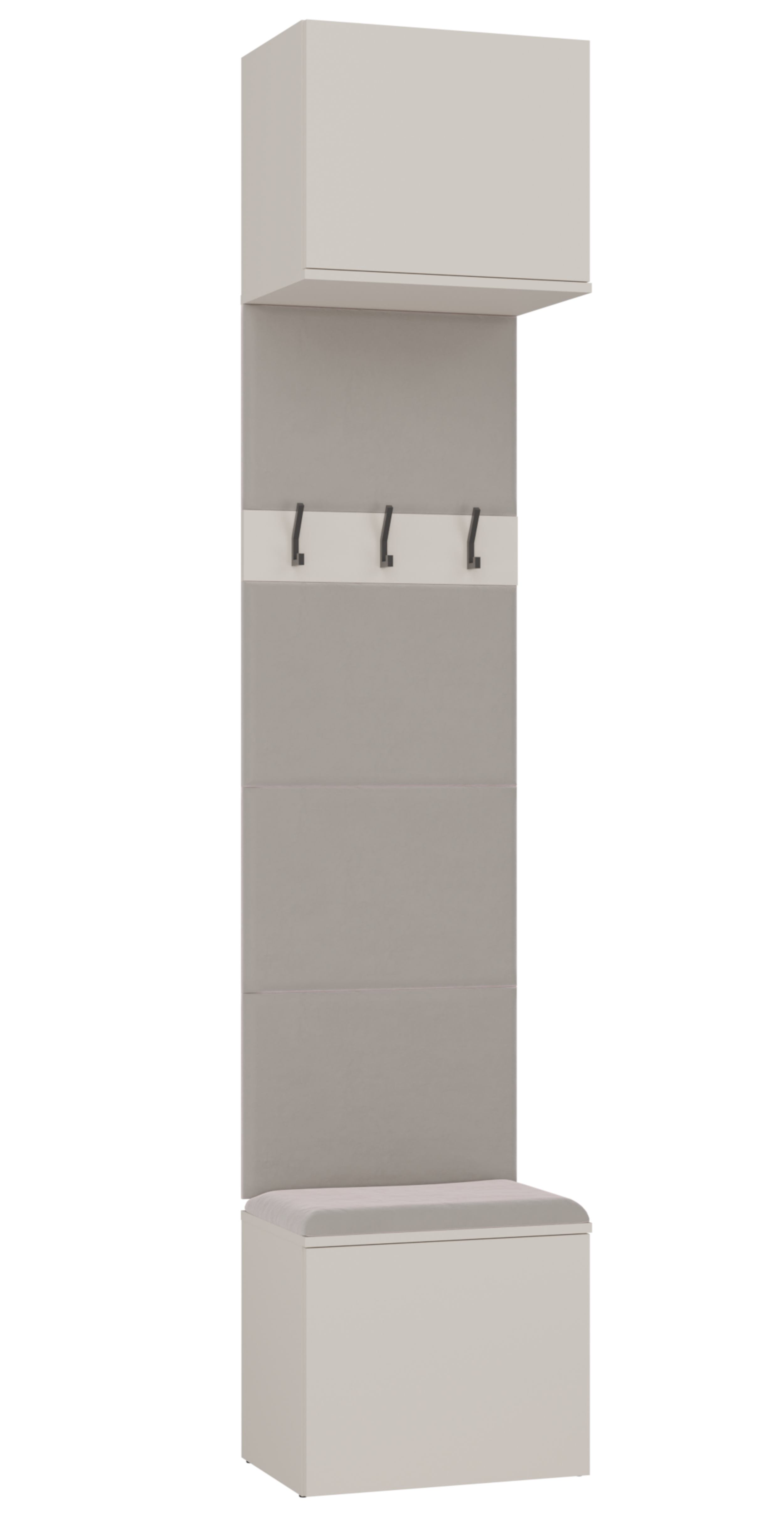 Garderoba Haga z wieszakami i półkami 50 cm kaszmir