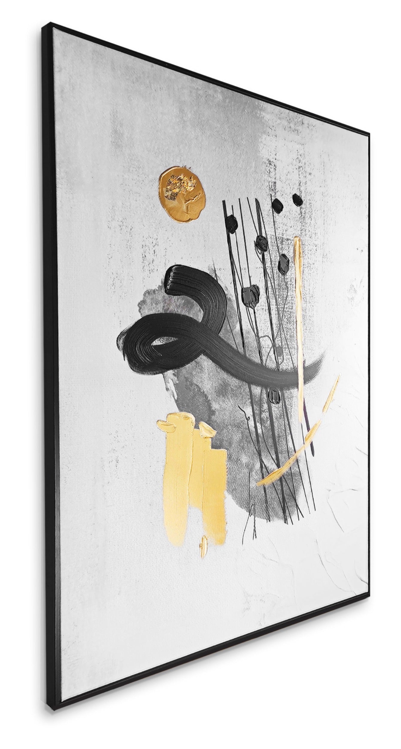 Obraz z ręcznie malowanymi elementami Fan I 100x70 cm