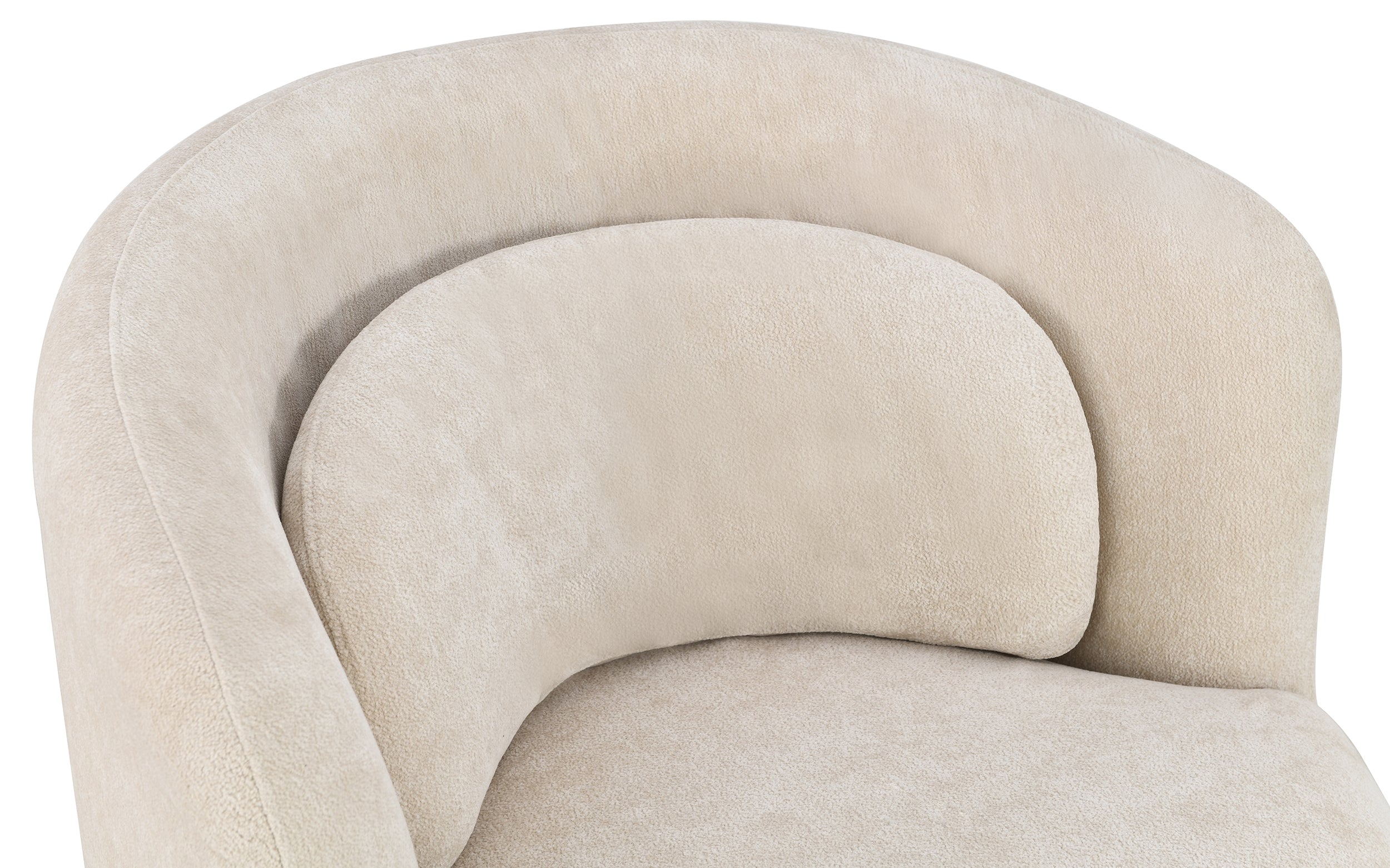 Fotel obrotowy kubełkowy Cavra jasnobeżowy - głębokość 82,5 cm - ujęcie 10