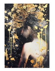 Obraz z ręcznie malowanymi elementami Isabella 100x70 cm