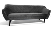 Sofa trzyosobowa Voltana szara velvet