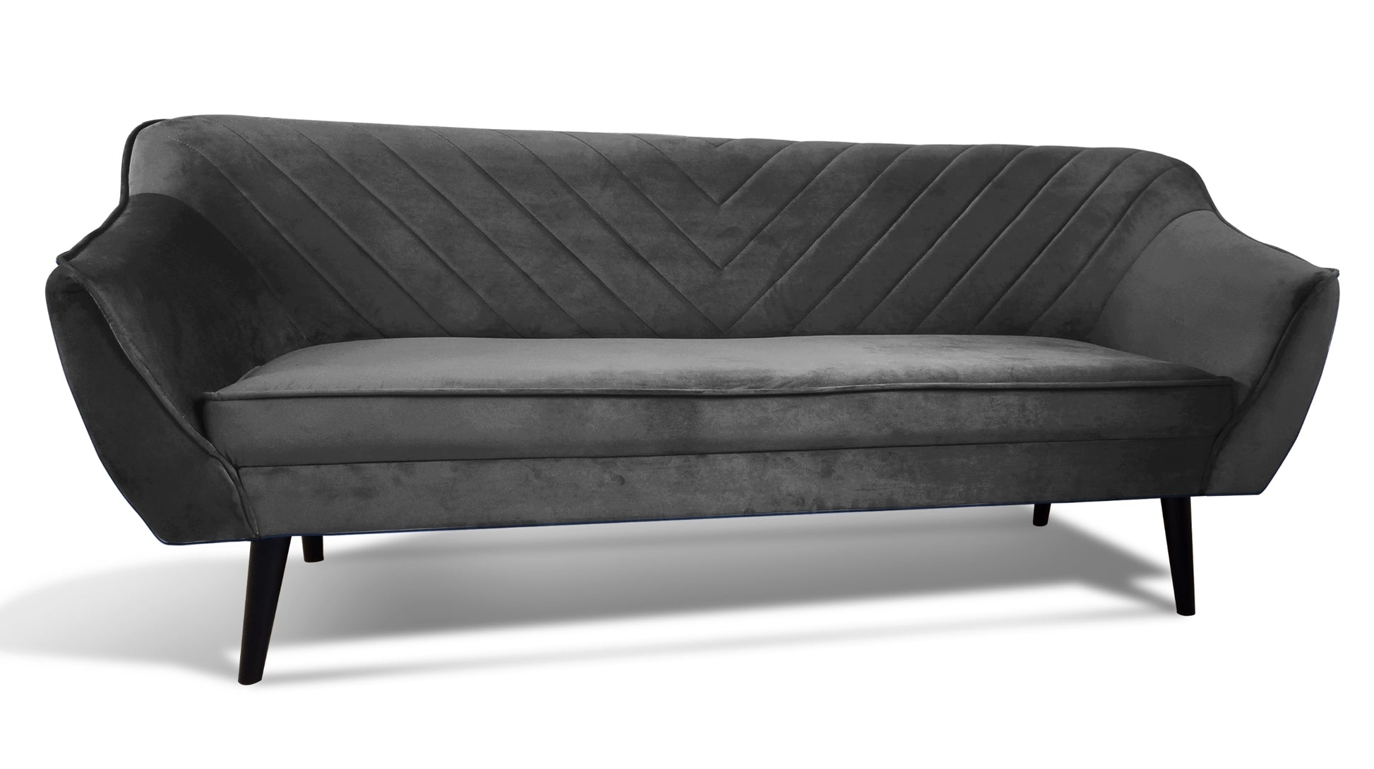 Sofa trzyosobowa Voltana szara velvet