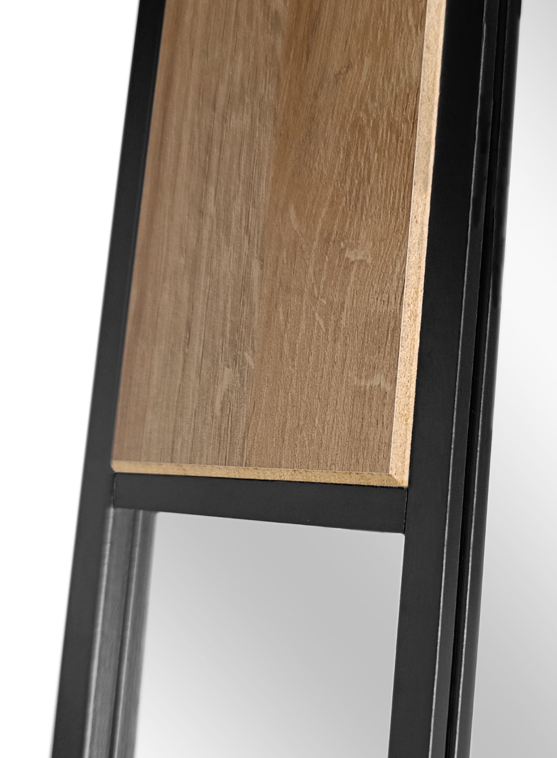 Lustro ścienne Edge 95x65 cm czarno-brązowe