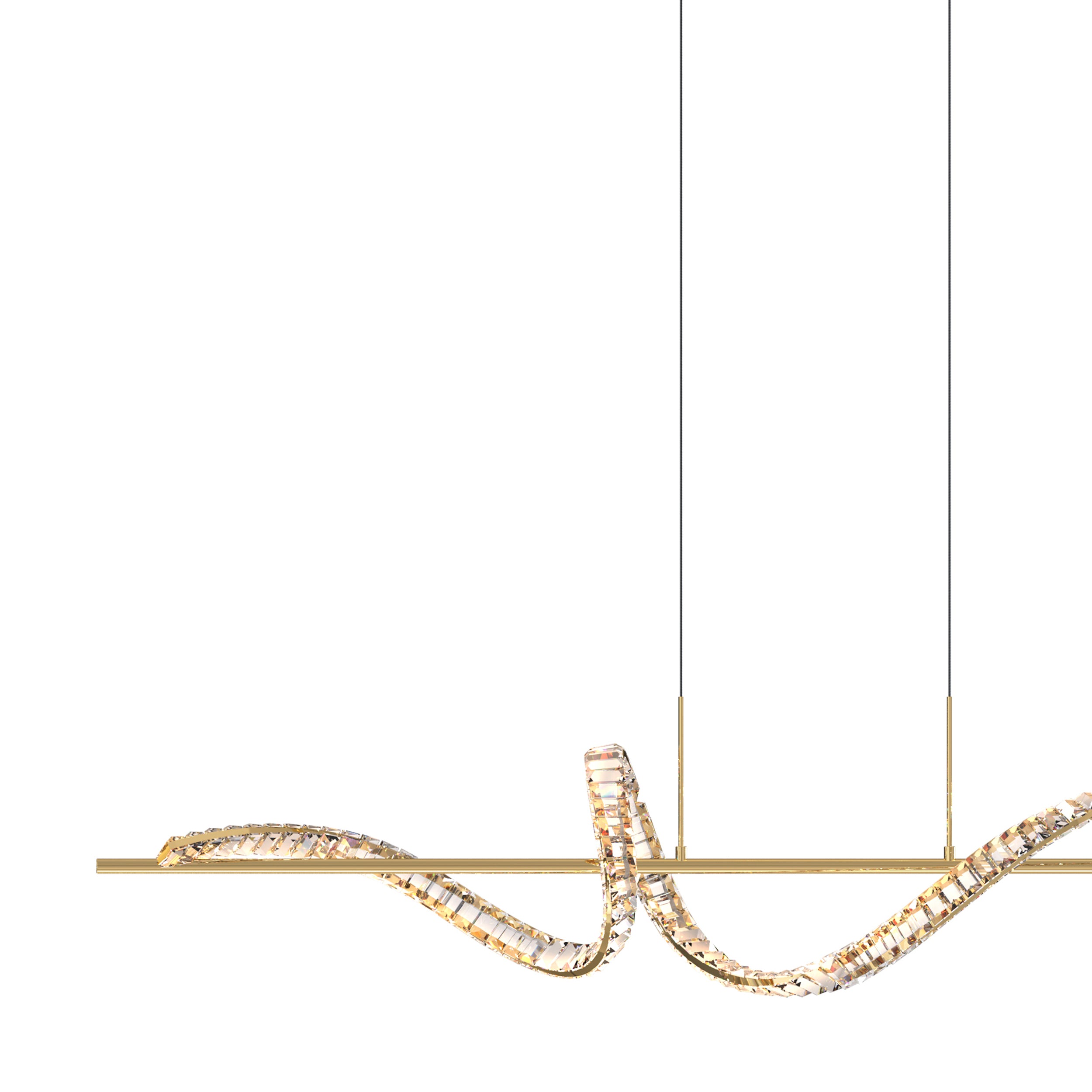 Lampa wisząca Athesa złota