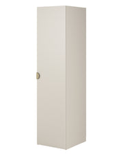 Szafa jednodrzwiowa Moonir z półkami 50 cm Szary beż
