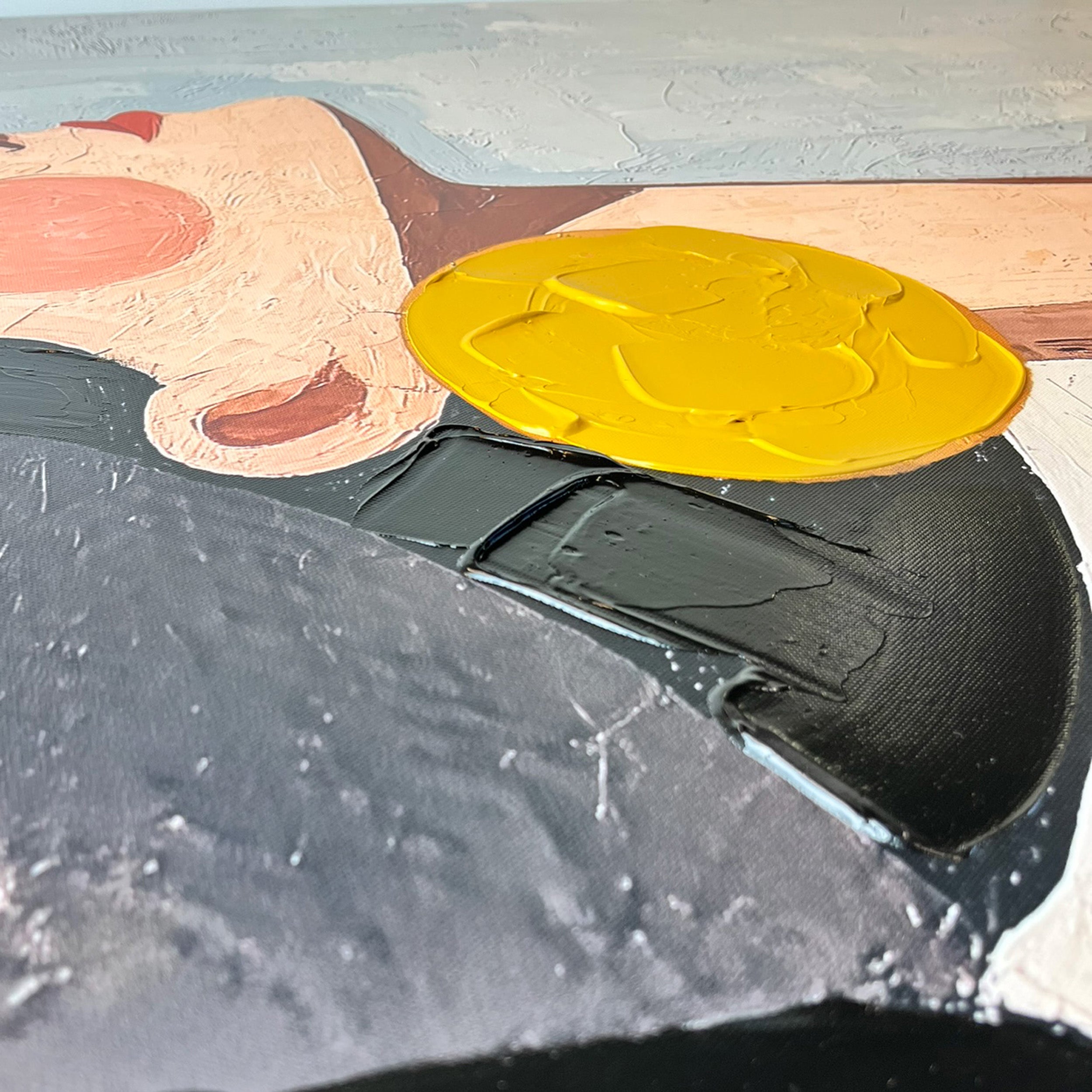 Obraz z ręcznie malowanymi elementami Mae 100x70 cm