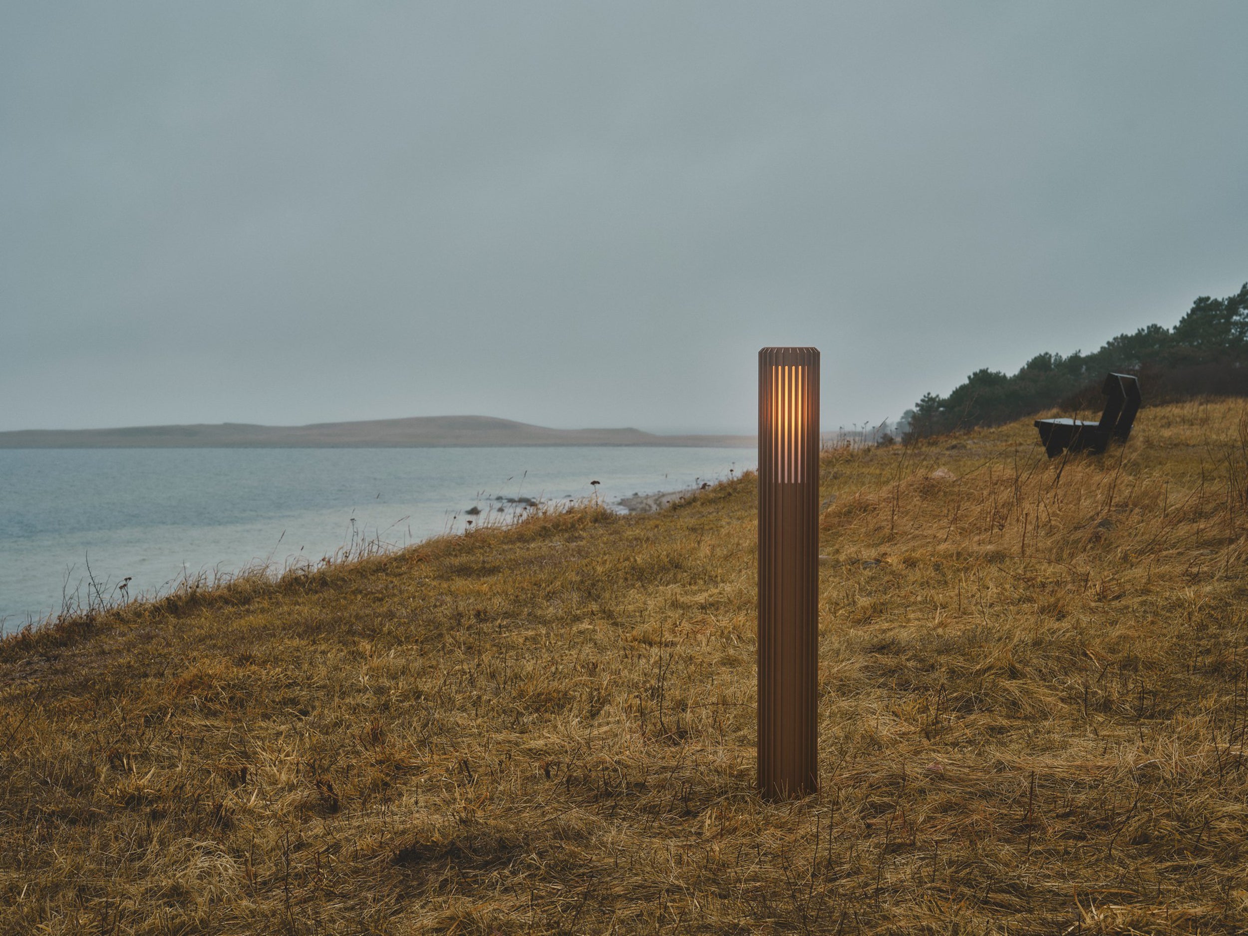 Lampa ogrodowa Aludra 95 cm brązowa IP44