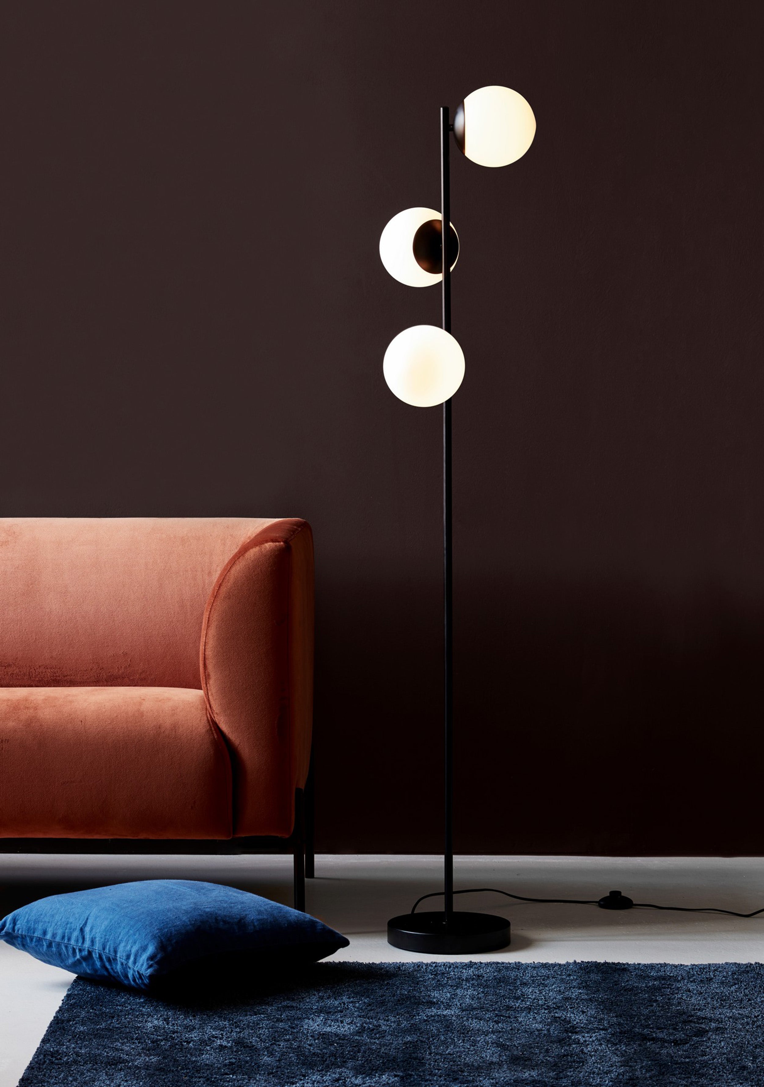 Lampa podłogowa Lilly x3 czarna