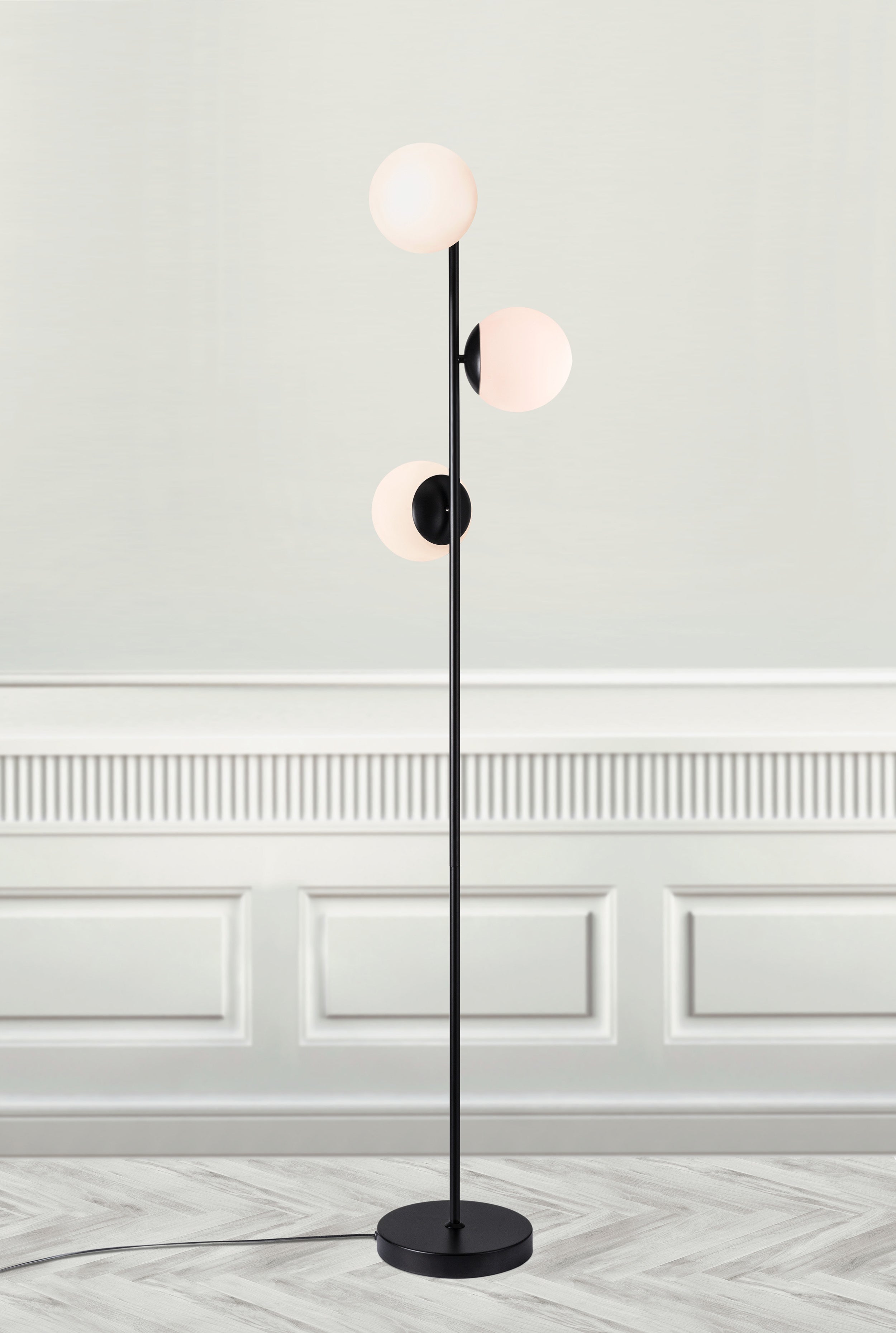 Lampa podłogowa Lilly x3 czarna