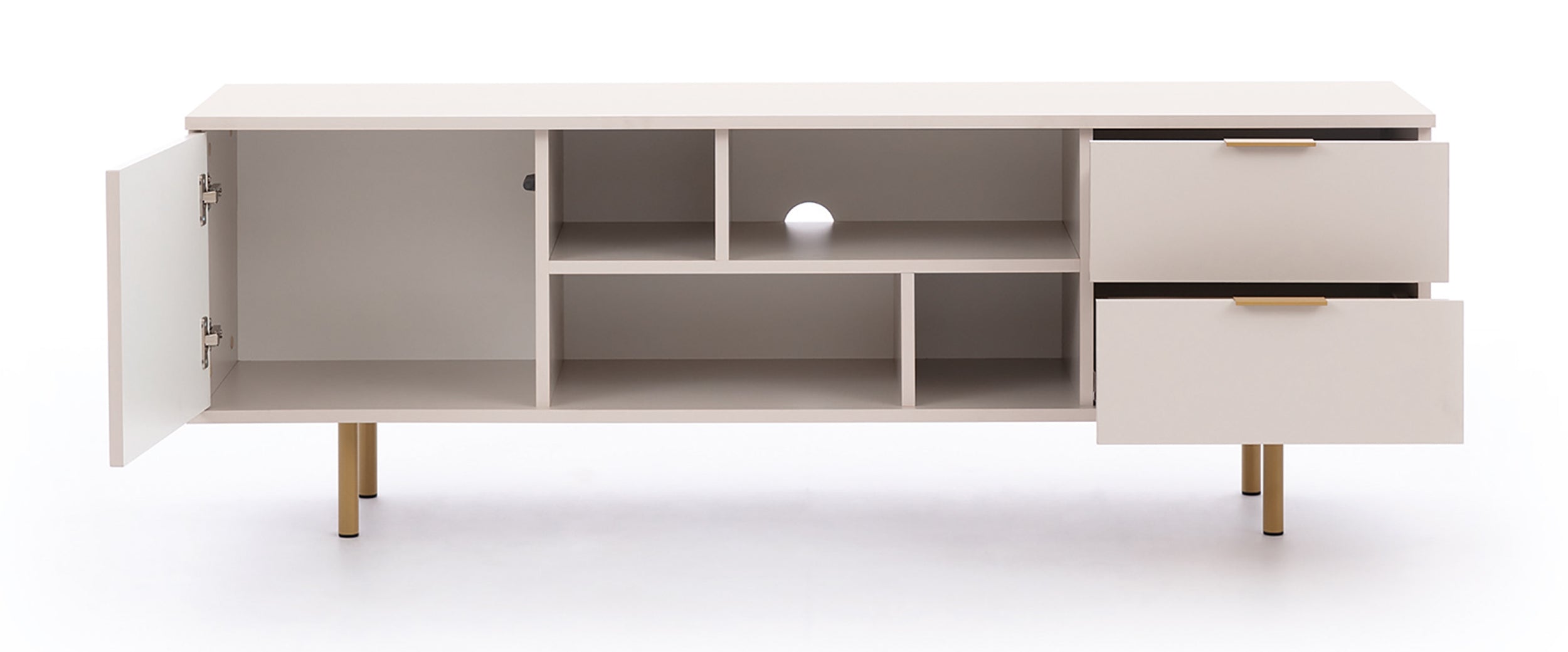 Szafka RTV Klazby 150 cm kaszmir lamele