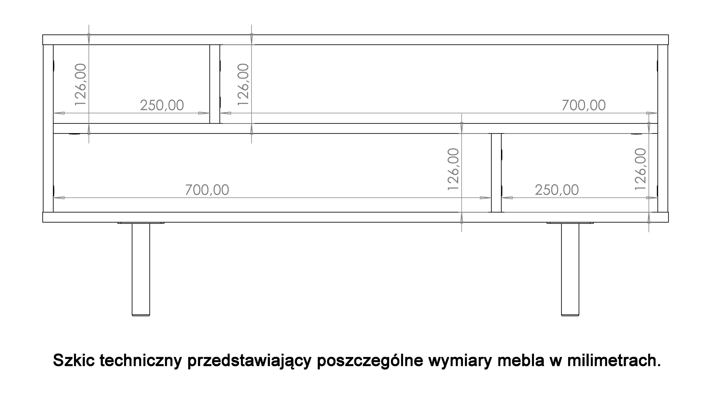 Ława kawowa Klazby 100x60 cm czarny mat