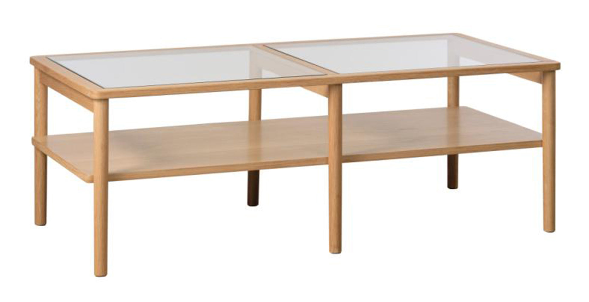 Stolik kawowy Nullet dąb naturalny - materiał drewno
