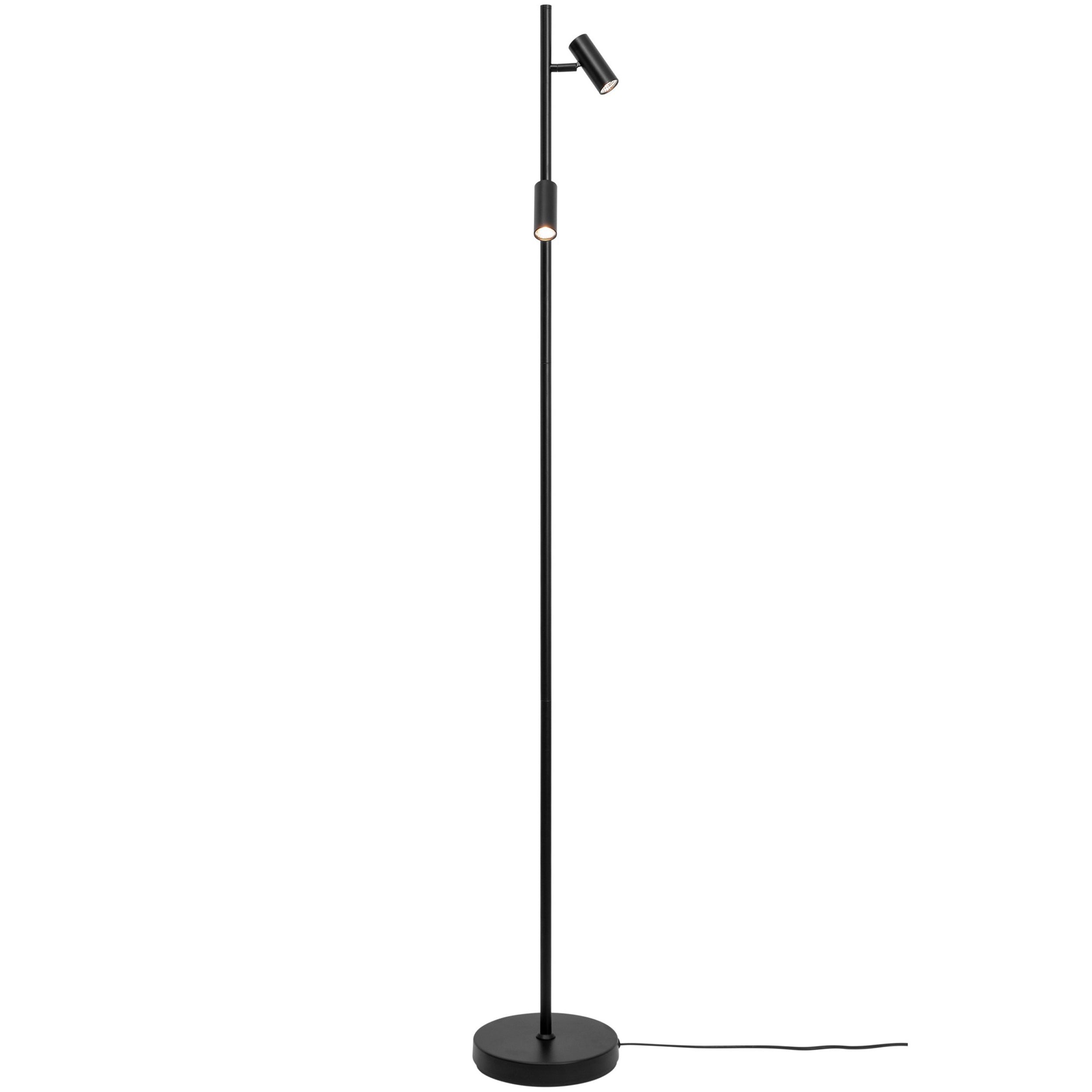Lampa podłogowa Omari LED czarna z funkcja ściemniania