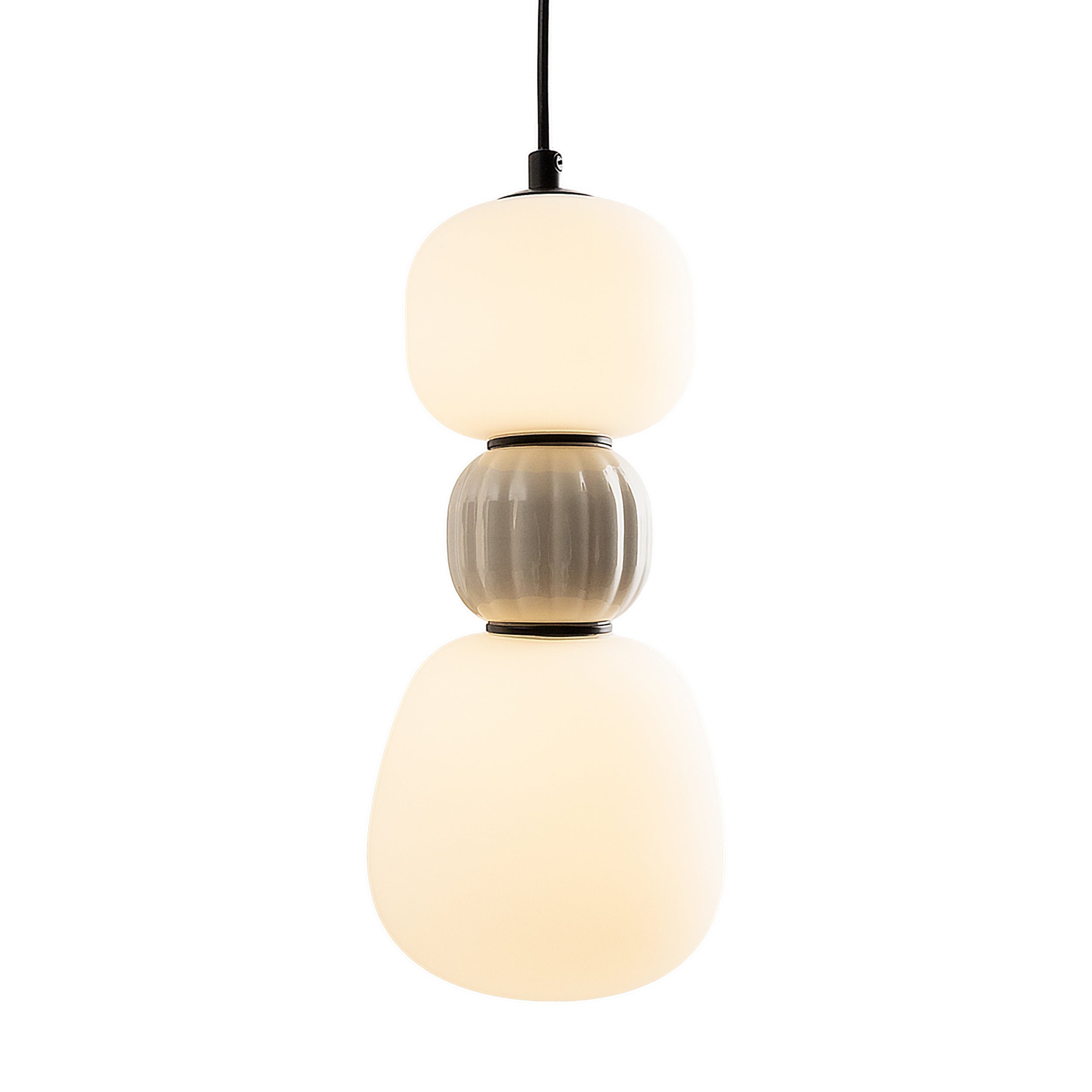 Lampa Wisząca LED Modern x2 szara