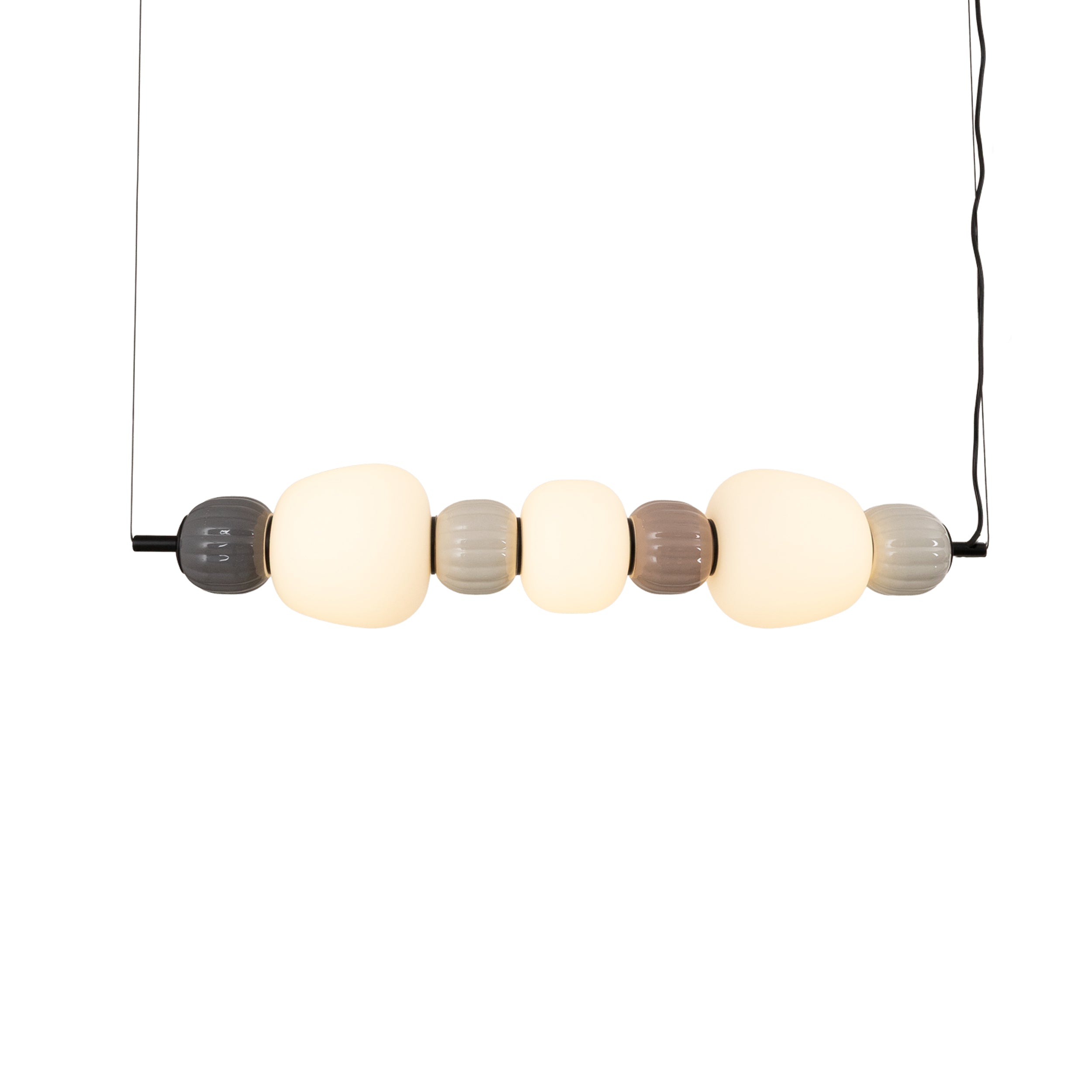 Lampa Wisząca LED Modern x3 brązowa