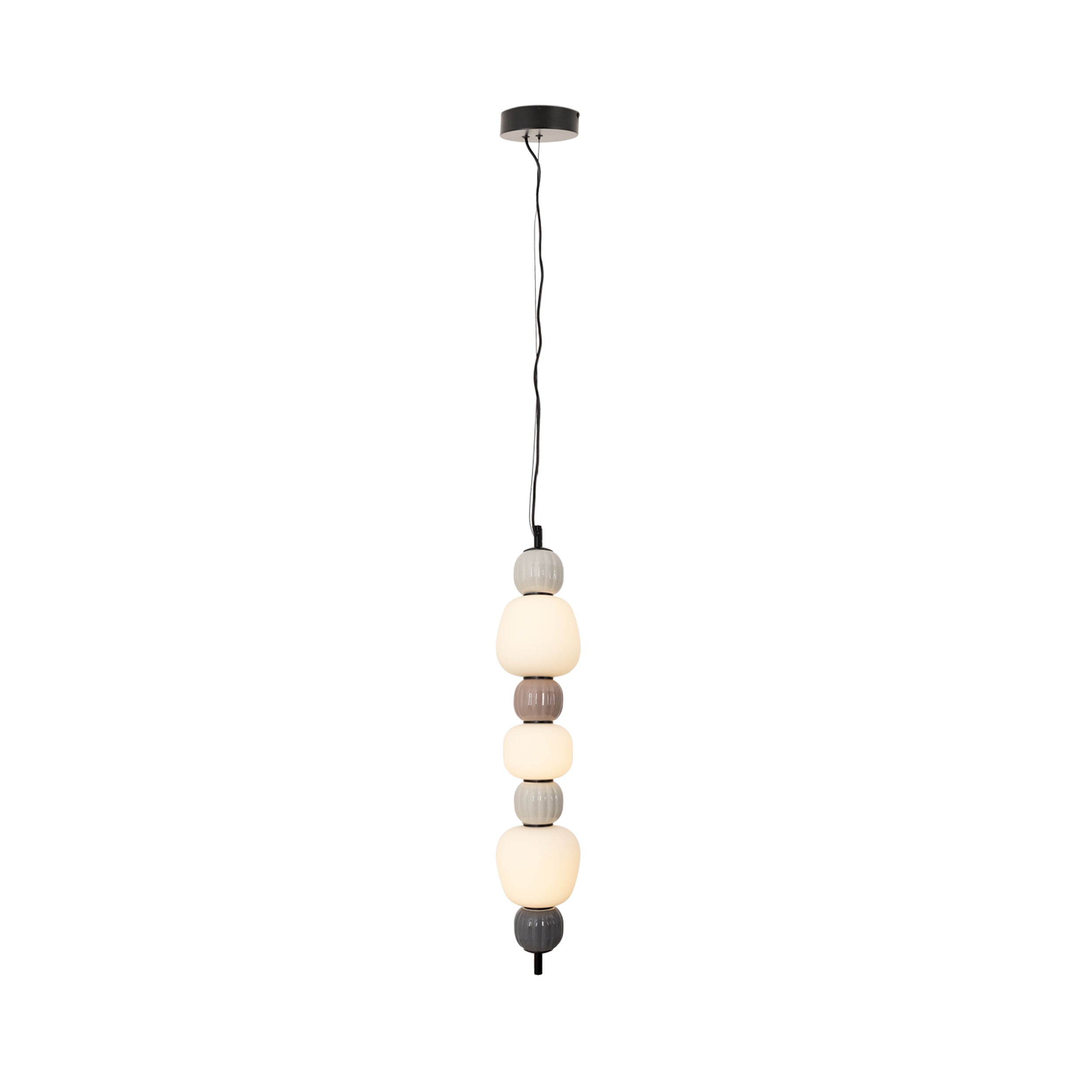 Lampa Wisząca LED Modern x3 brązowa