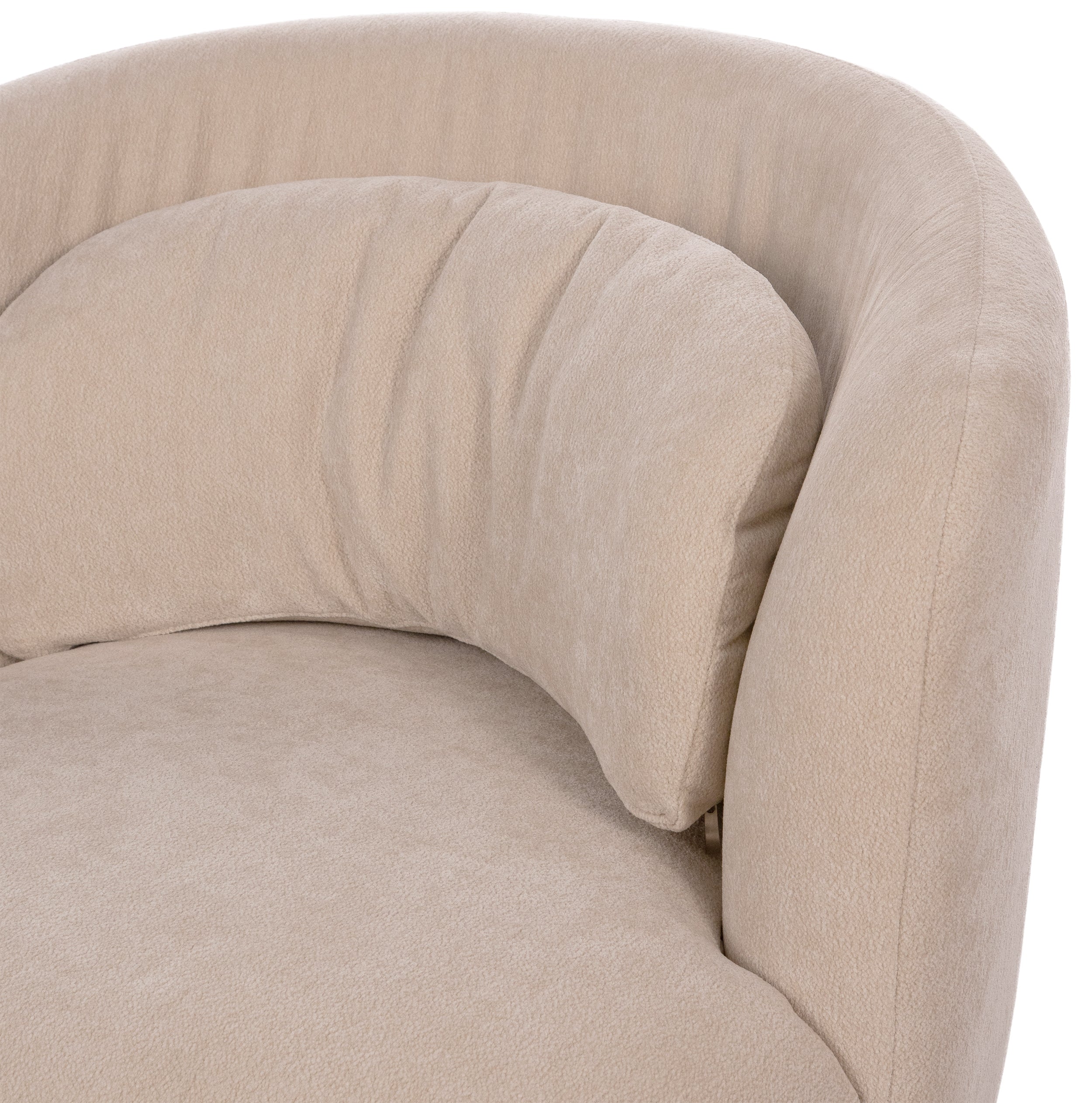 Fotel obrotowy kubełkowy Cavra jasnobeżowy - szerokość 83,5 cm - ujęcie 15