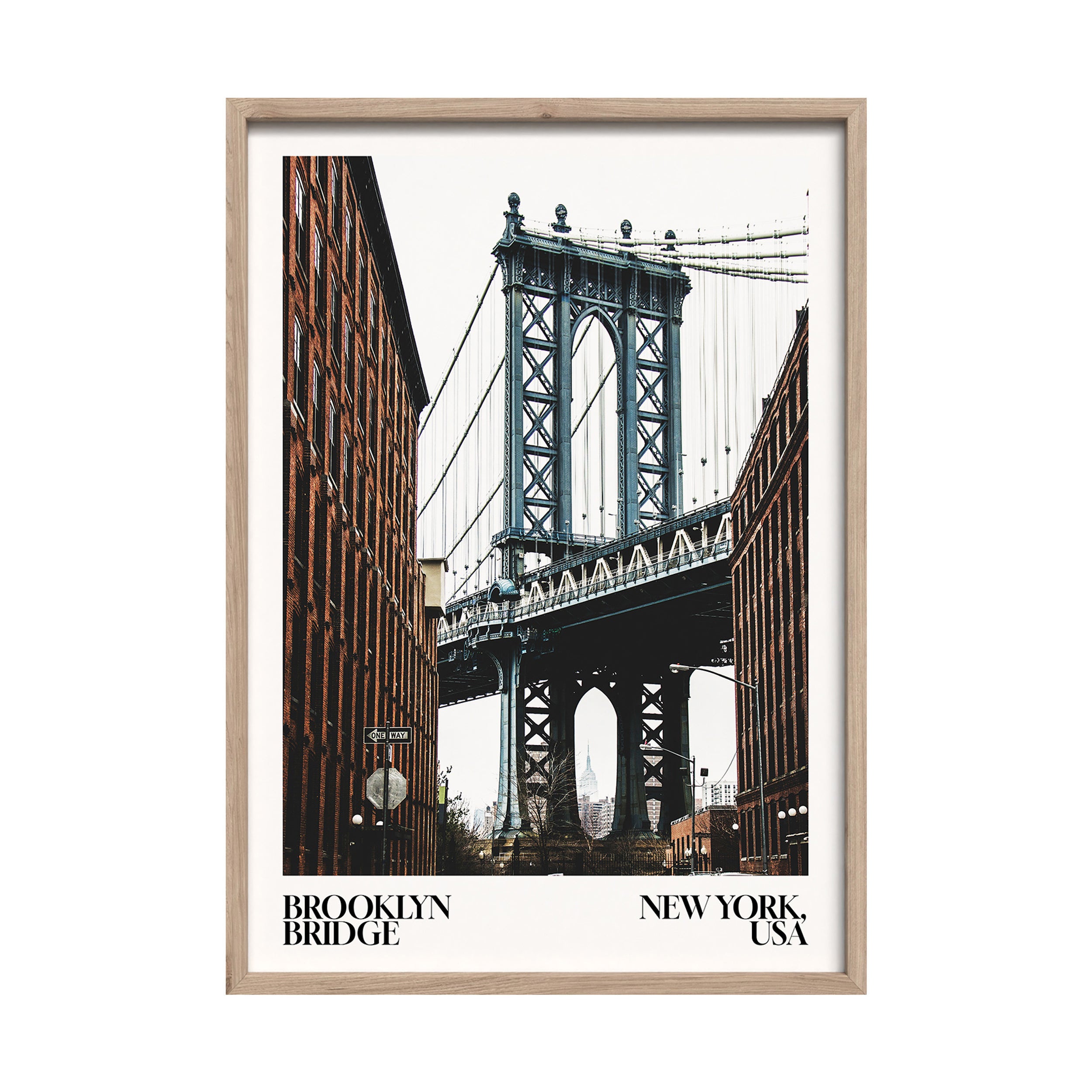 Obraz w ramie NY Bridge 70x50 cm
