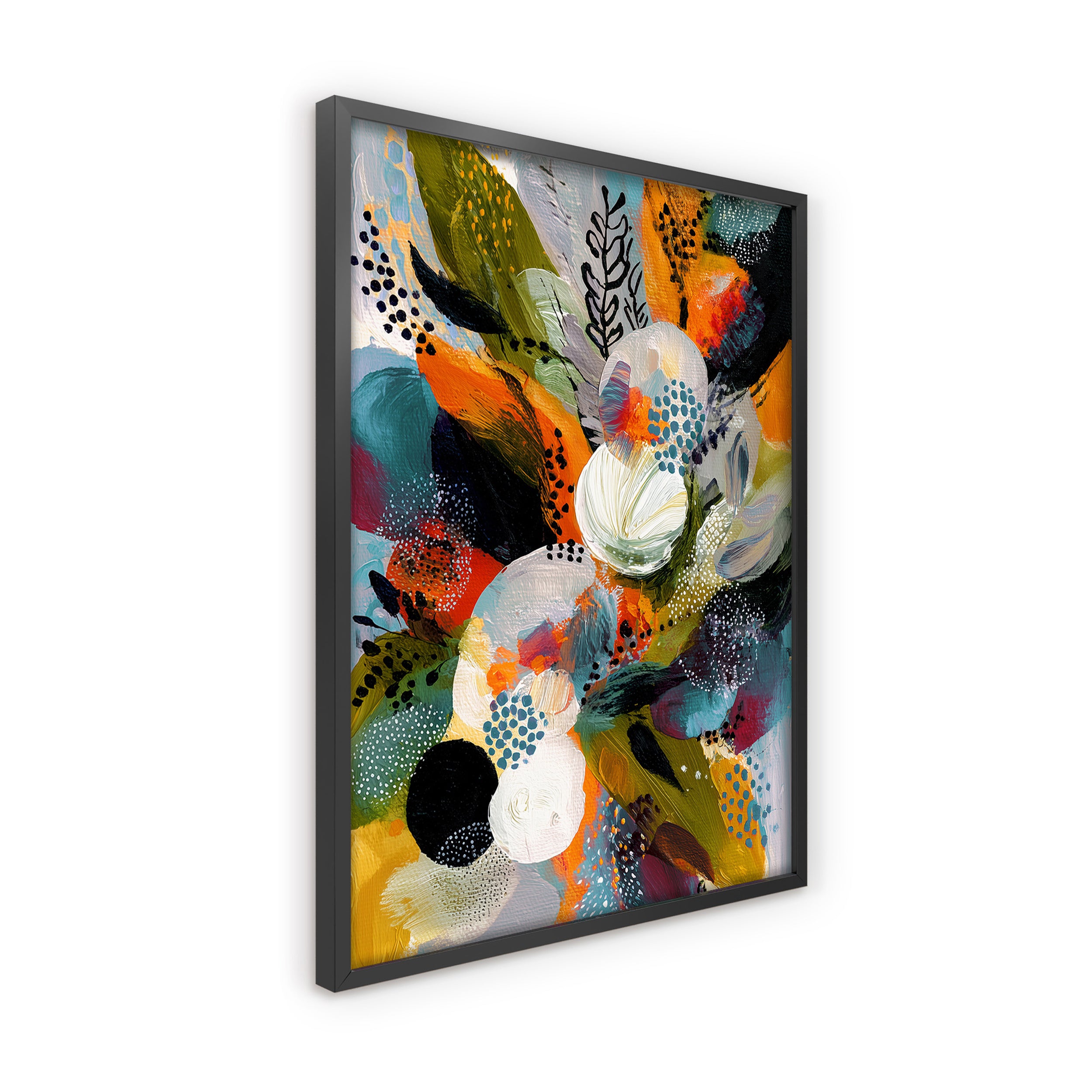 Obraz w czarnej ramie Exotic Foliage 70x50 cm