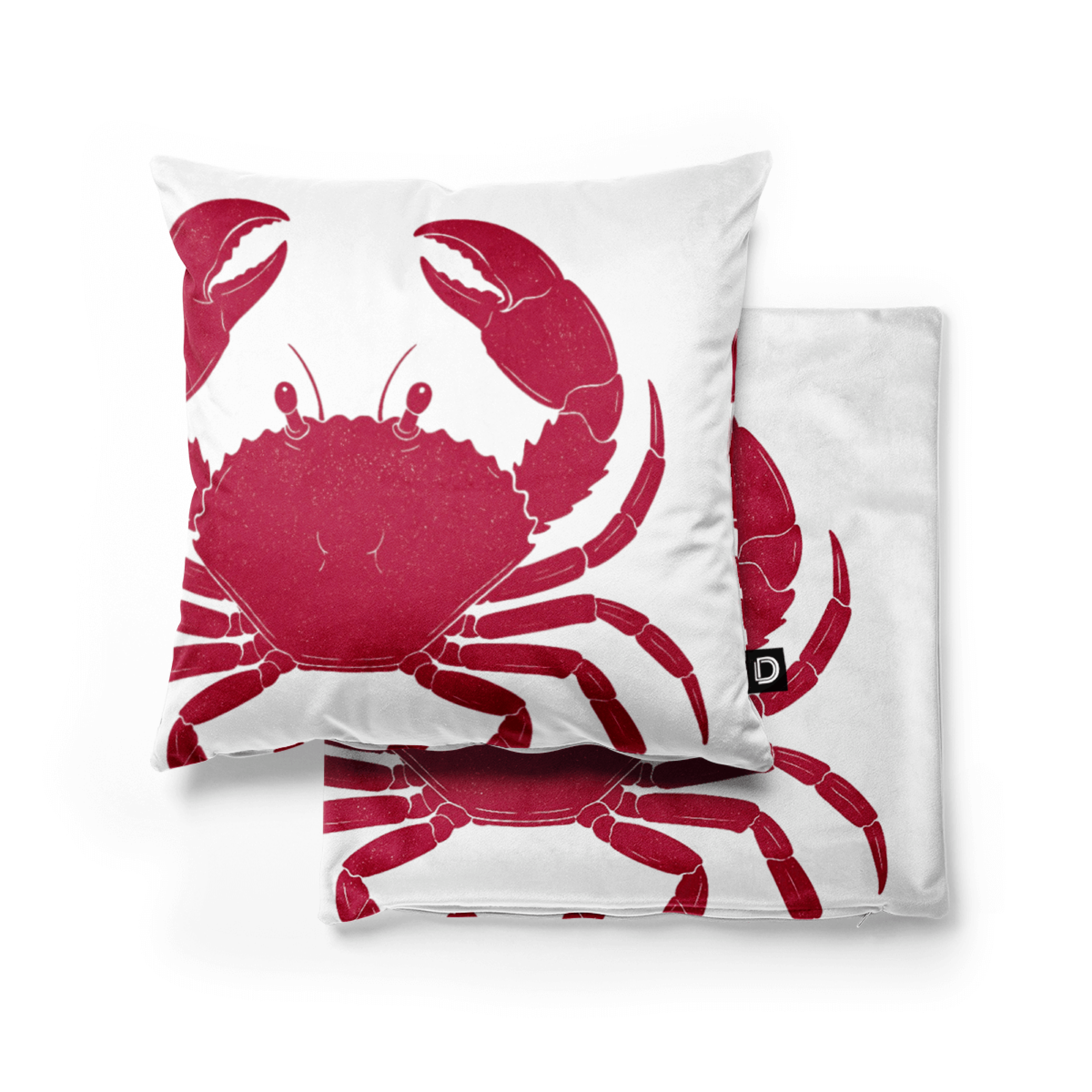 Poszewka dekoracyjna Marine 45x45 cm duży krab - wzór przyroda