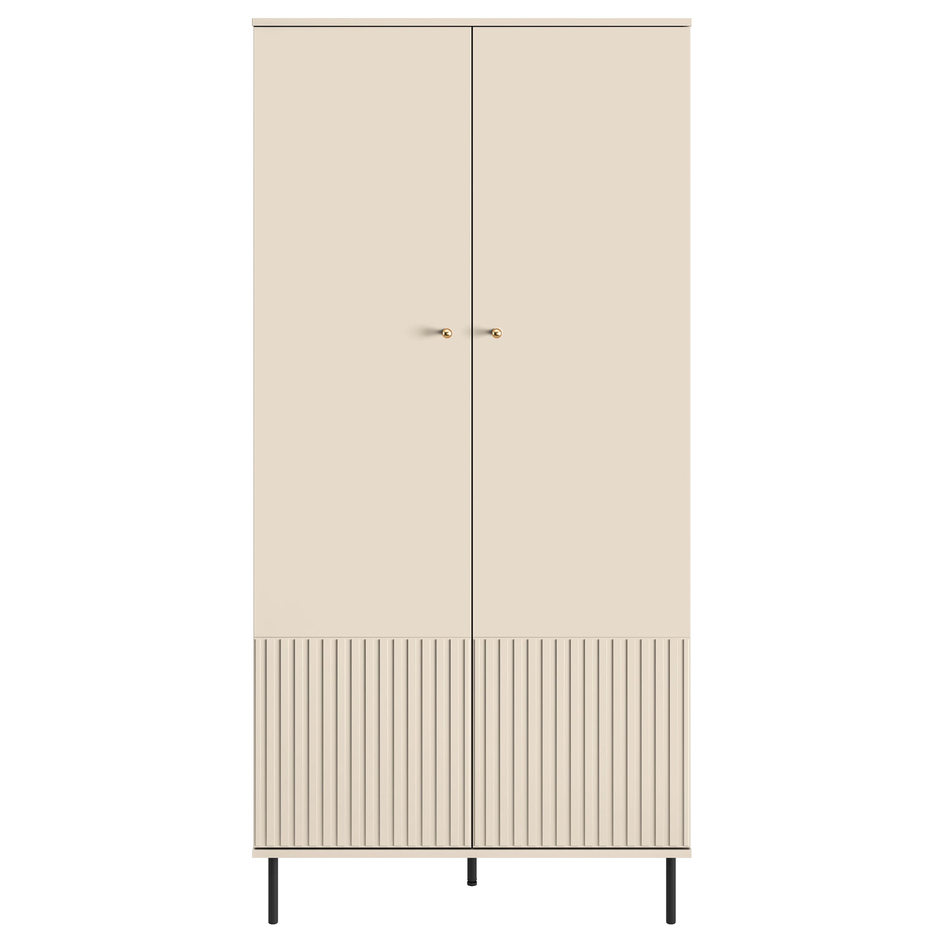 Szafa dwudrzwiowa Caletto 92 cm - materiał metal