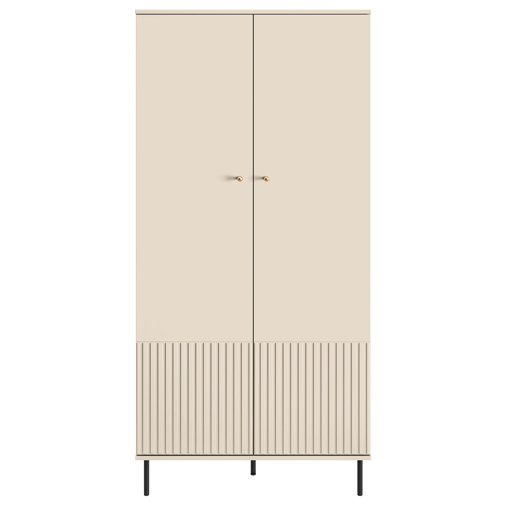 Szafa dwudrzwiowa Caletto 92 cm - materiał metal