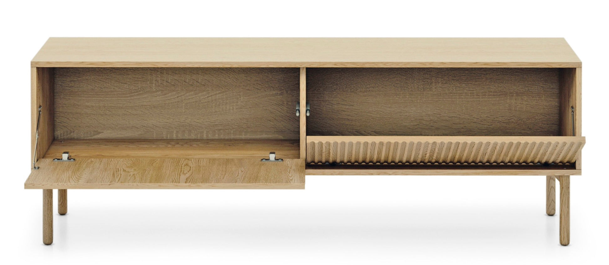 Szafka RTV Tavo 153 cm - otwieranie push open
