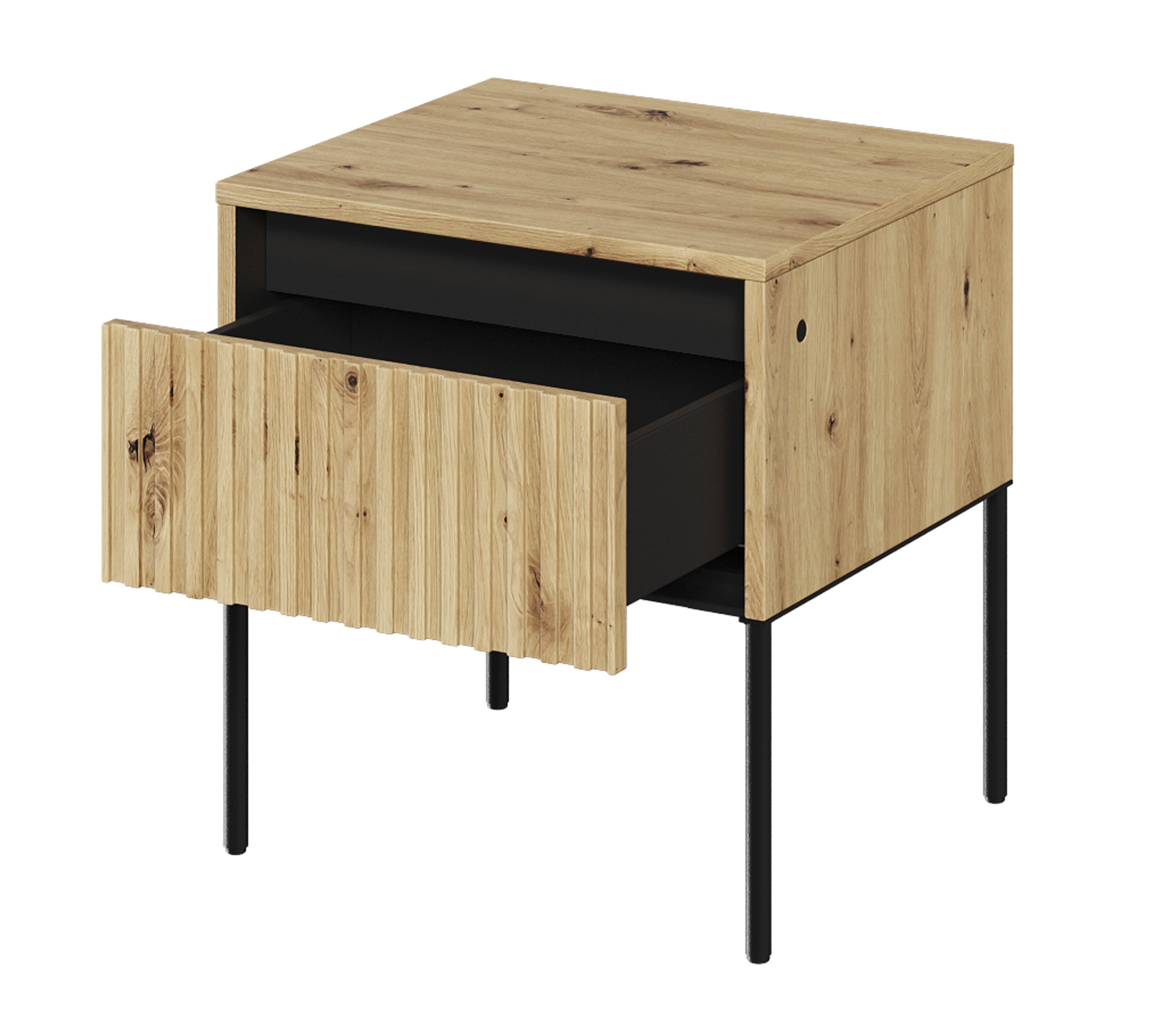 Szafka nocna Trend 46 cm z LED Dąb artisan