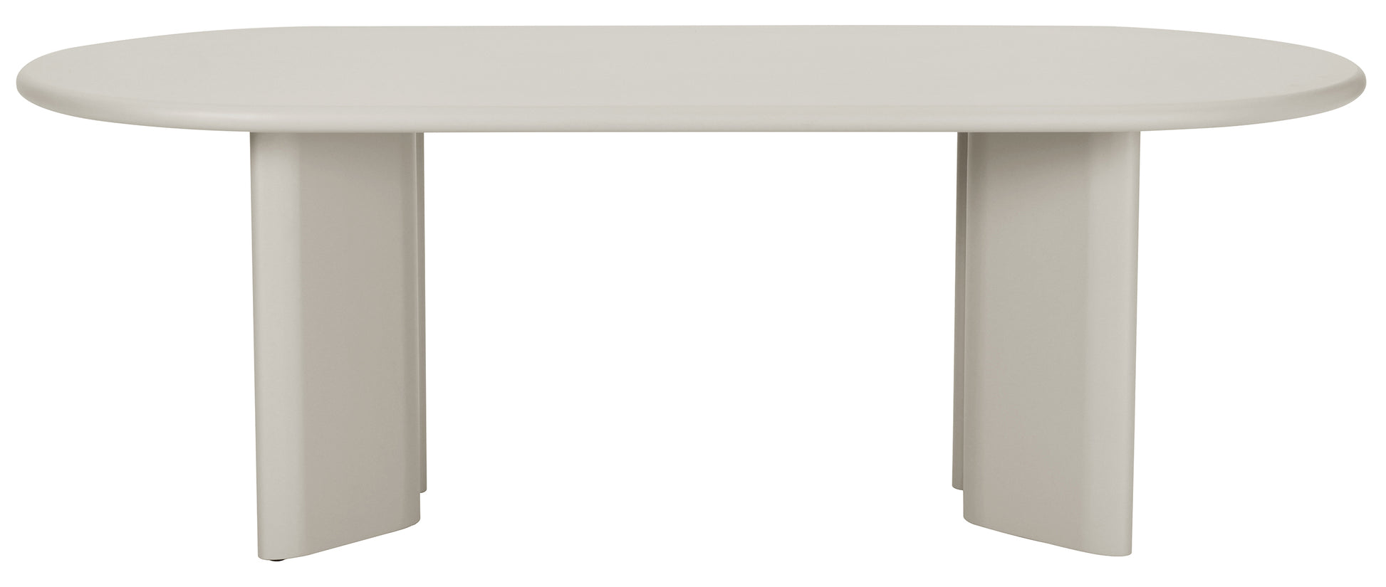 Stół do jadalni Catics 200x90 cm beżowy mat - kolor beżowy, styl nowoczesny