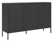 Komoda trzydrzwiowa Velveto 150 cm czarny