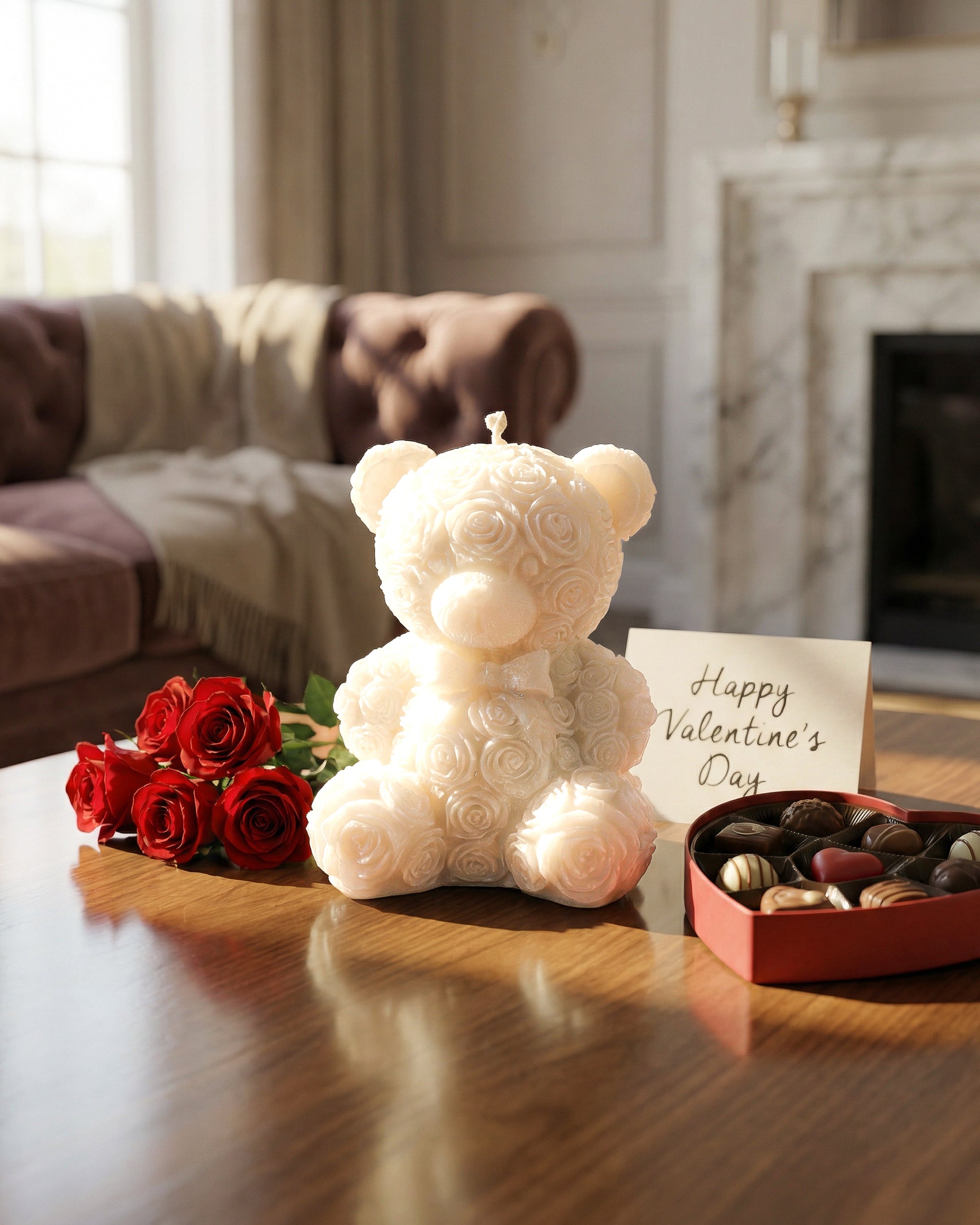 Świeca z wosku palmowego Teddy Bear 120 g