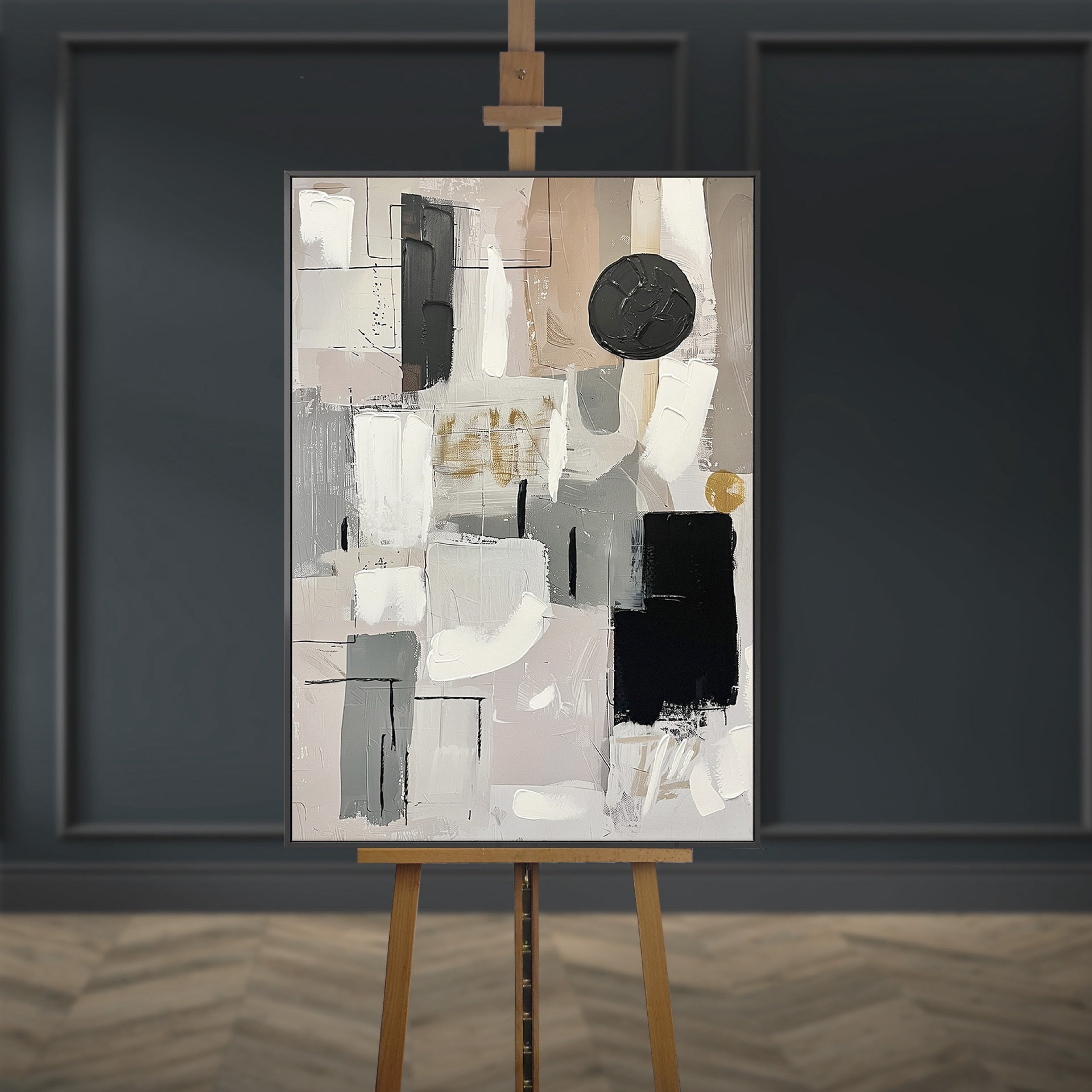 Obraz z ręcznie malowanymi elementami Mee 100x70 cm