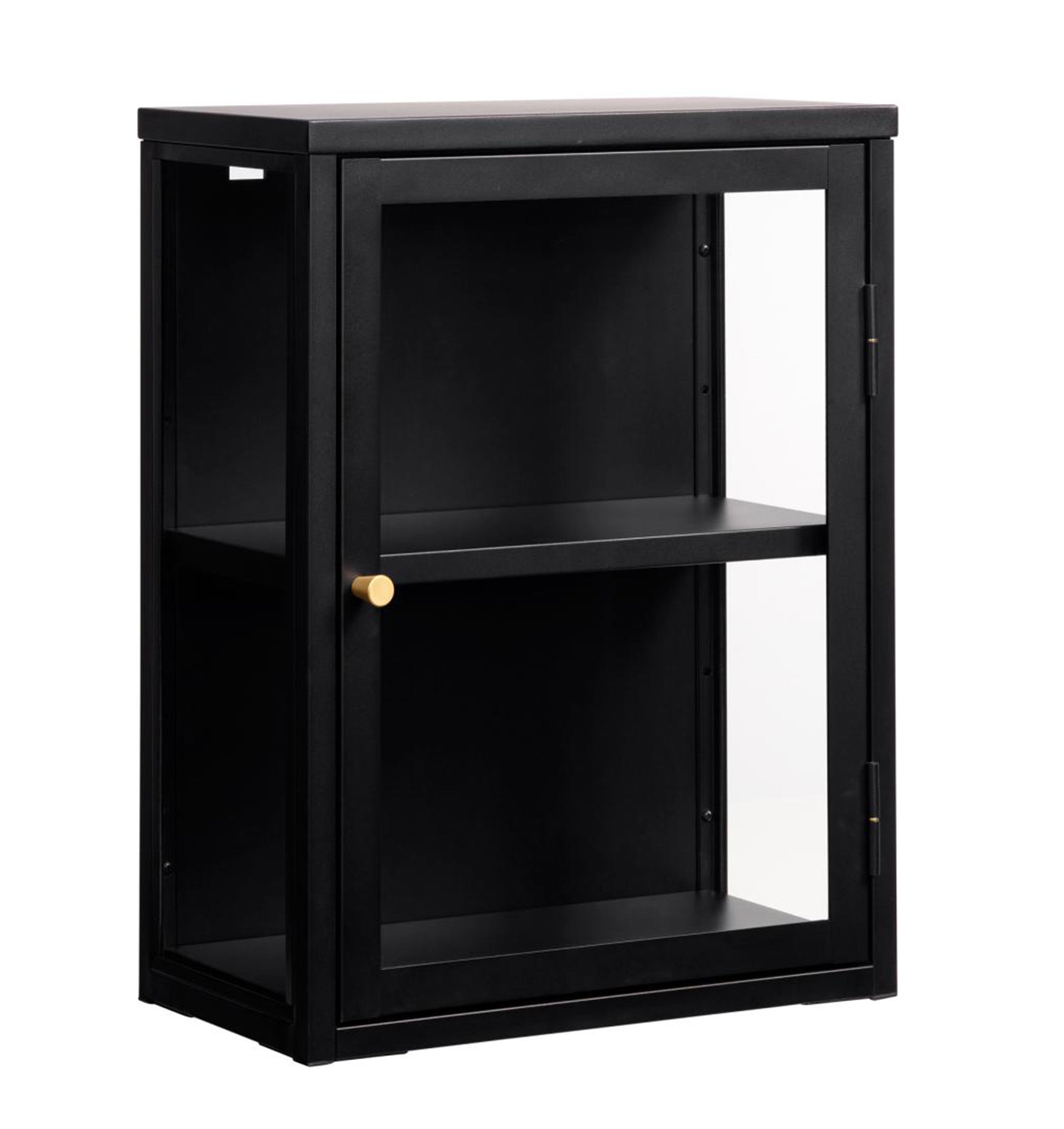 Szafka metalowa Zeins pojedyncza czarna - szerokość 45 cm