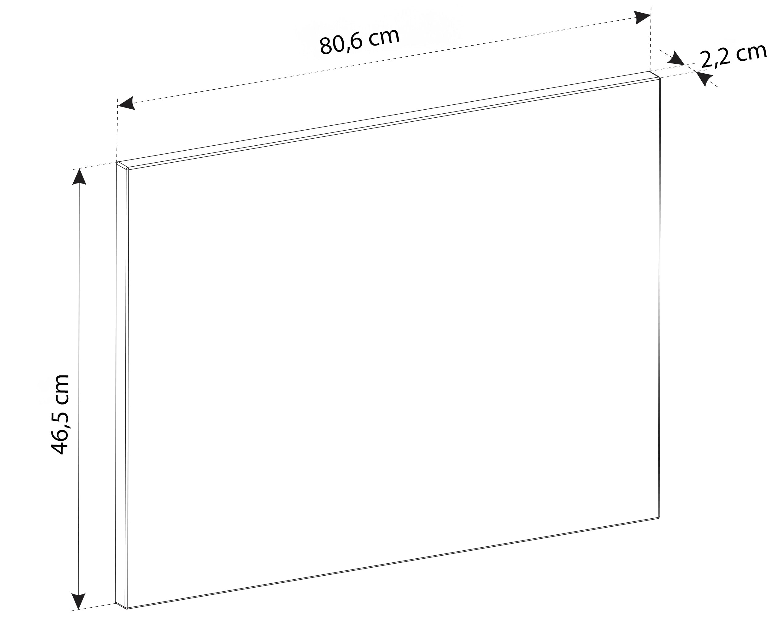 Szafka łazienkowa dwuszufladowa Temirni z blatem 80 cm beżowa/dąb wotan