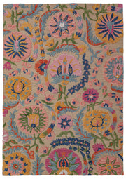 Dywan wełniany ręcznie wykonany Amira Floral 160x230 cm wielokolorowy