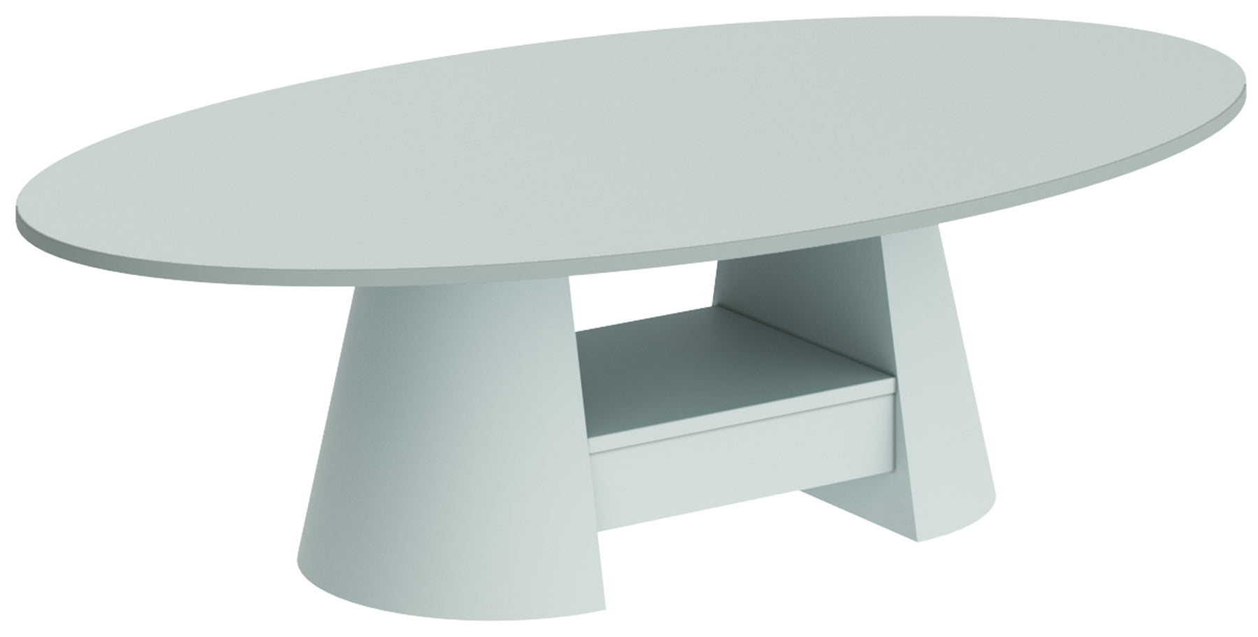 Stolik kawowy Flawelly 160x90 cm miętowy mat