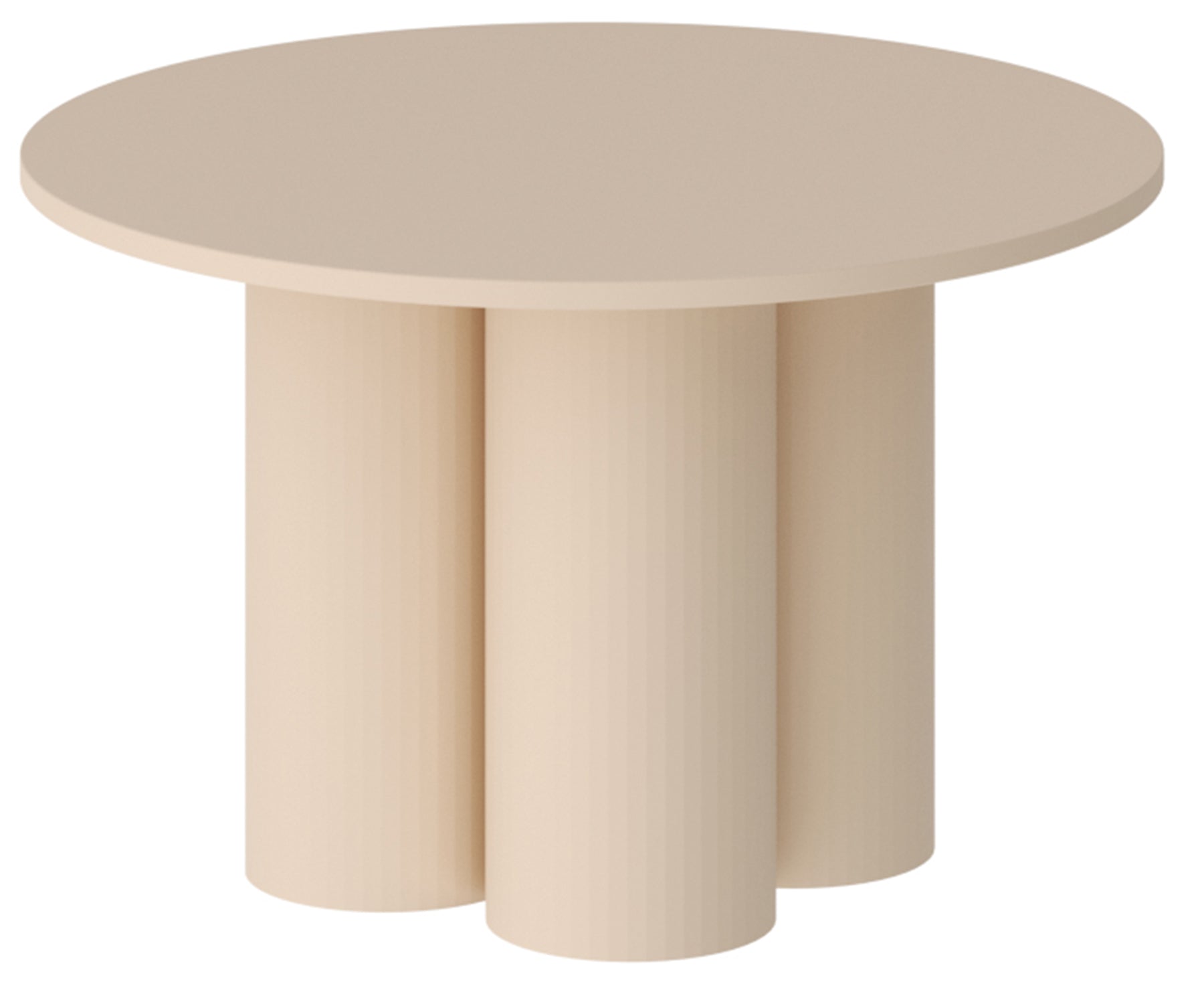 Stolik kawowy Stessle okrągły 80 cm cappuccino mat