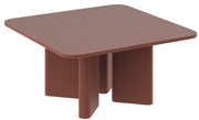 Stolik kawowy Rallity 80x80 cm bordowy mat