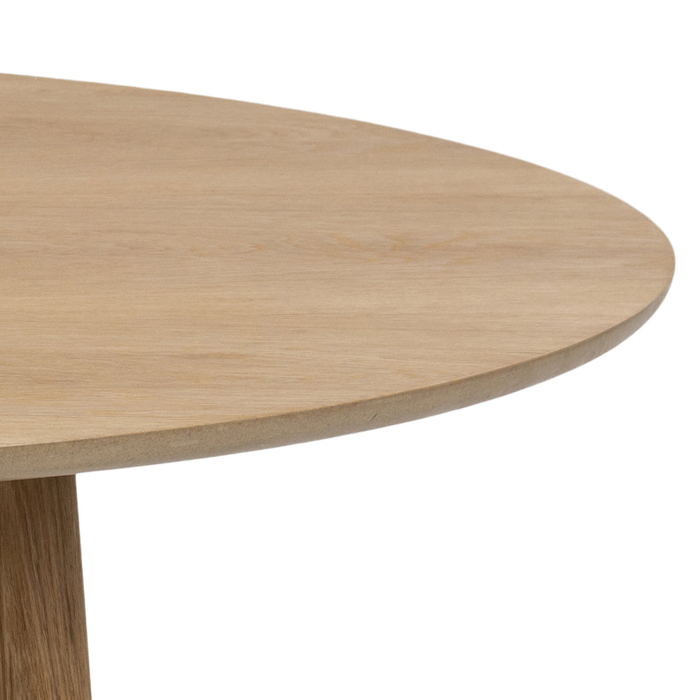 Stół okrągły Forward średnica 120 cm - materiał płyta fornirowana, kolor dąb