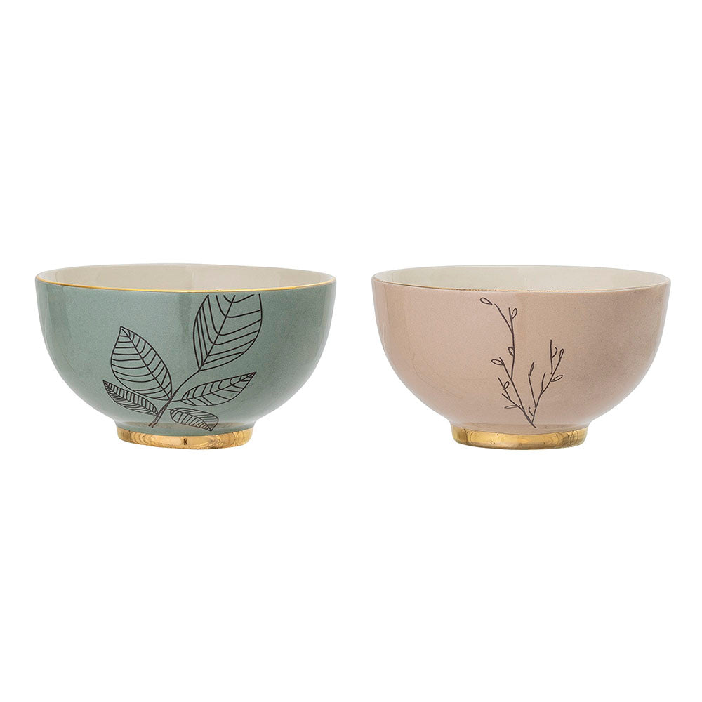 Zestaw 2 misek Bloomingville Juhana z kamionki średnica 13,5 cm