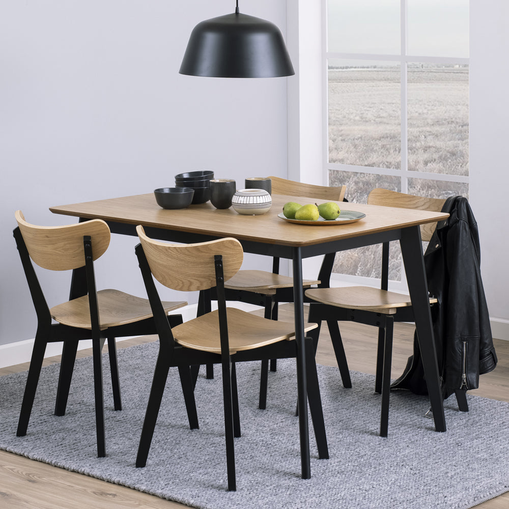 Stół drewniany Gemirro 120x80 cm - kształt prostokątny