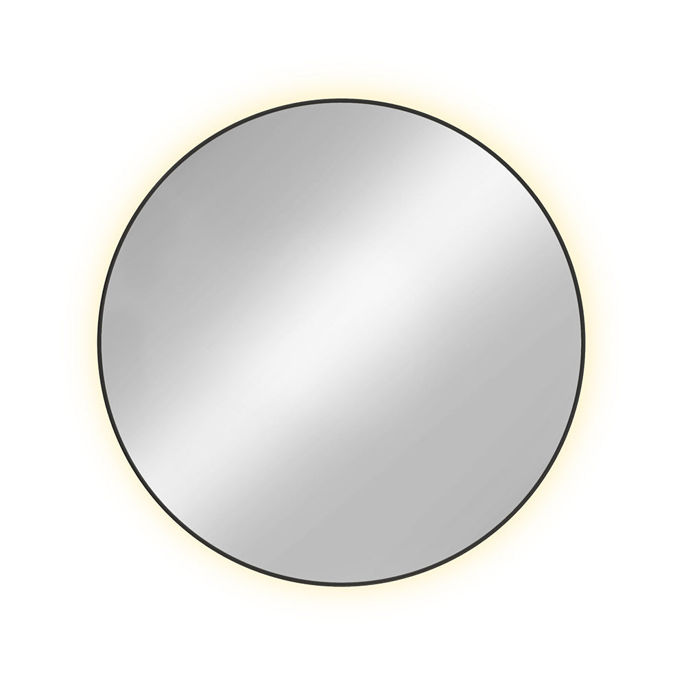 Lustro z podświetleniem led Bright Premium średnica 100 cm czarne/ neutralna barwa światła
