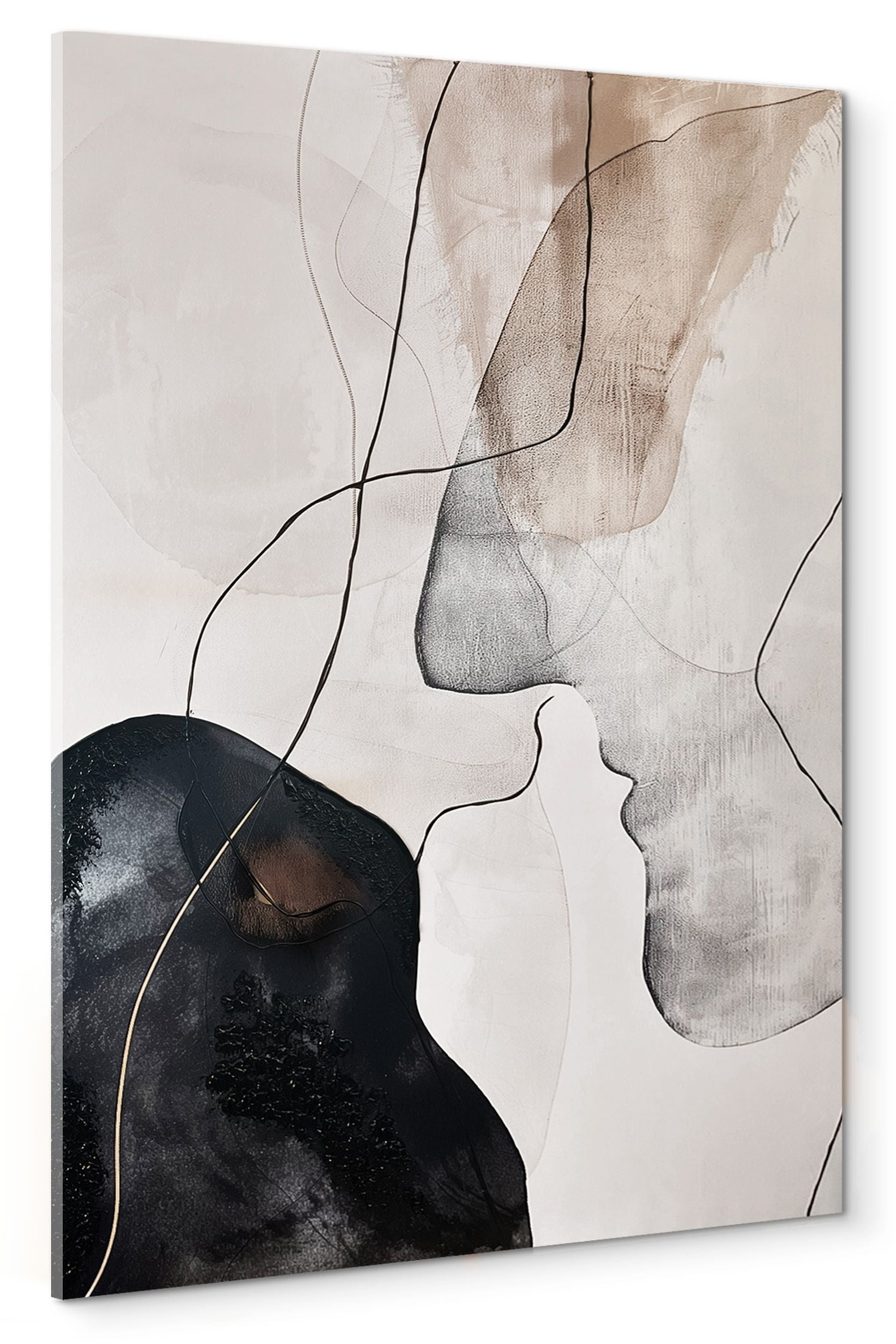 Obraz Kiss 100x70 cm z ręcznie malowanymi elementami