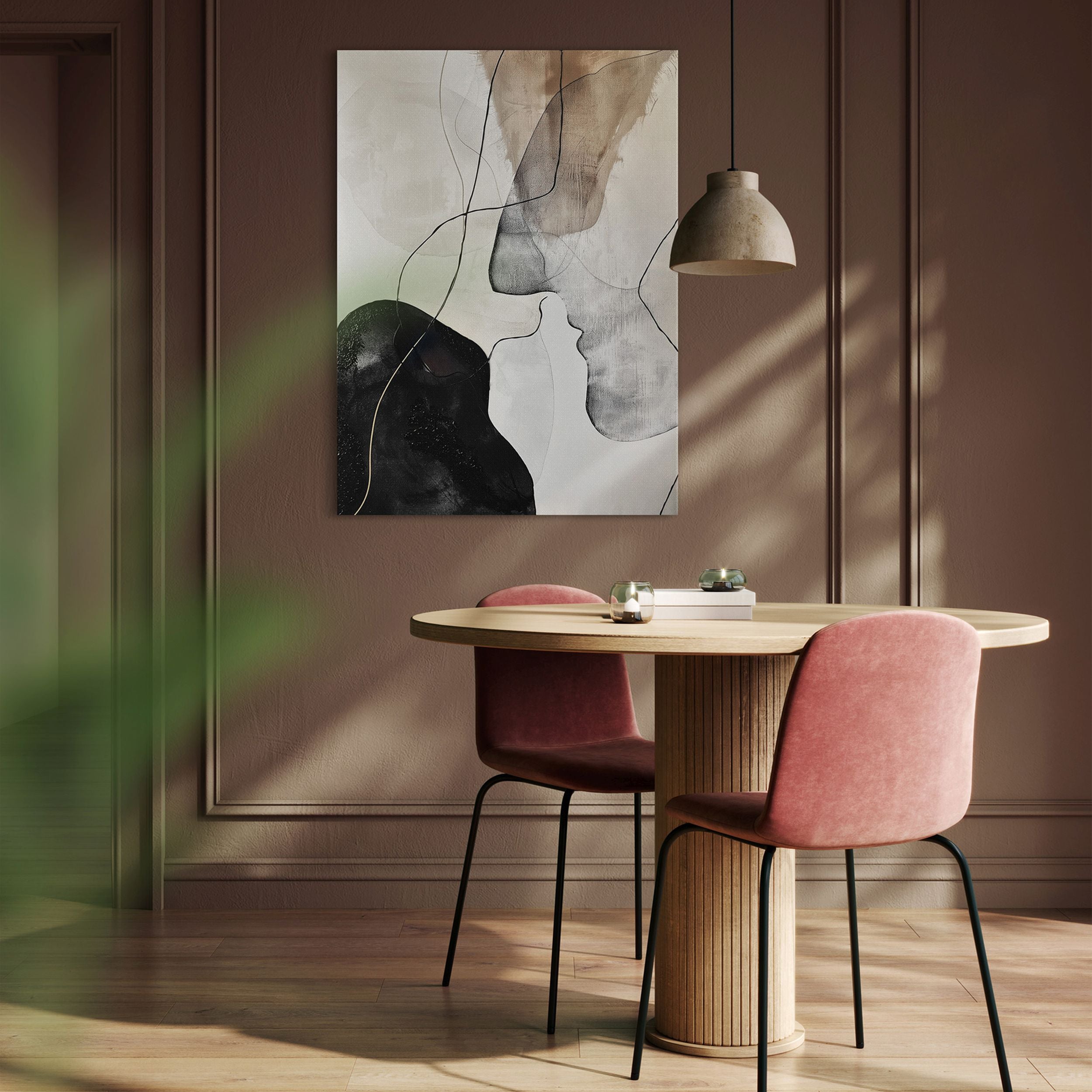 Obraz Kiss 100x70 cm z ręcznie malowanymi elementami