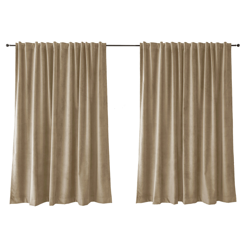 Zasłona do salonu Myrrhis w tkaninie PET FRIENDLY 280x270 cm latte
