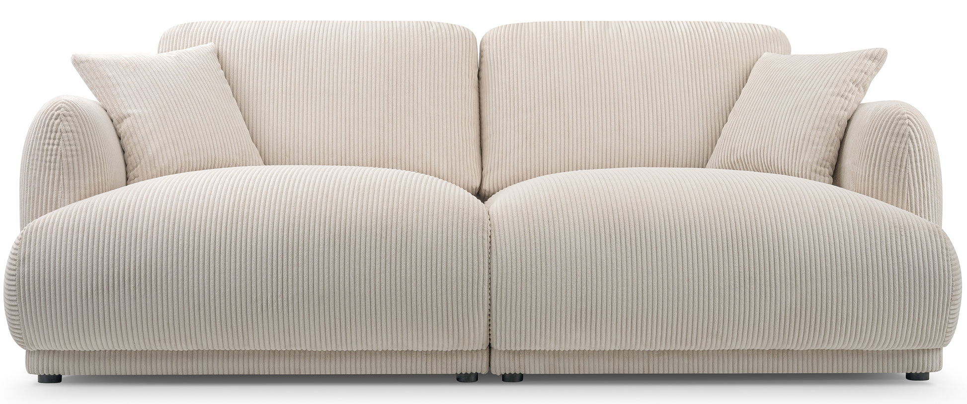 Sofa chacco jasnobeżowa - tapicerka ze sztruksu
