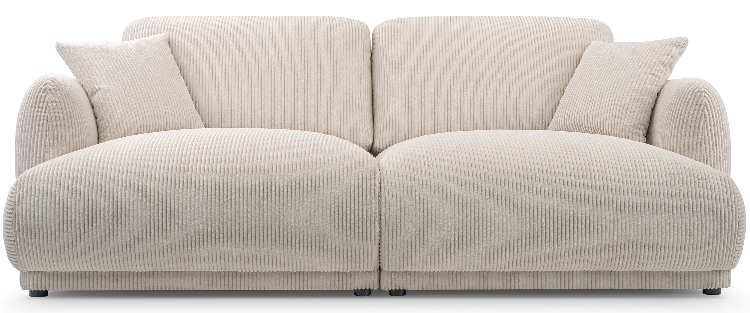 Sofa chacco jasnobeżowa - tapicerka ze sztruksu